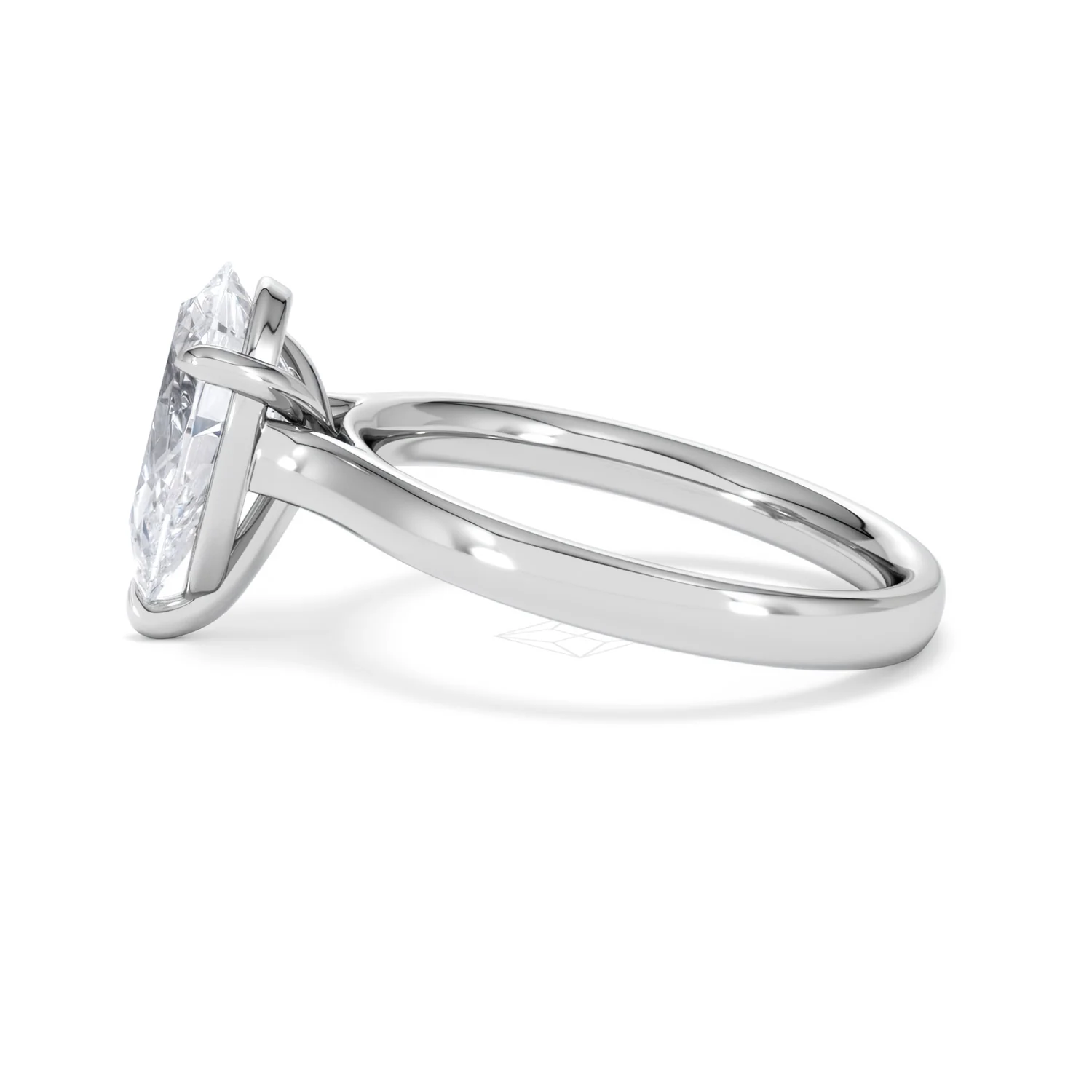 Amora Pear 2.00ct Lab Diamond Engagement Ring F/VS Set in 18K White Gold - Image 68