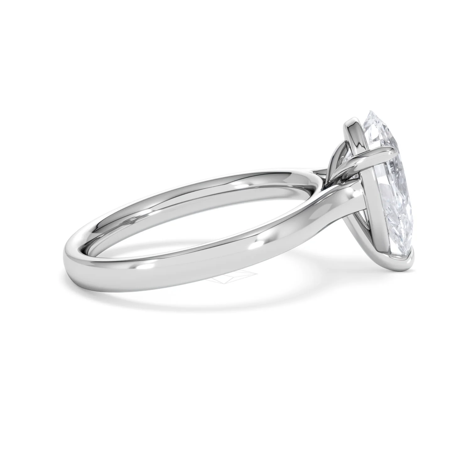 Amora Pear 2.00ct Lab Diamond Engagement Ring F/VS Set in Platinum - Image 29