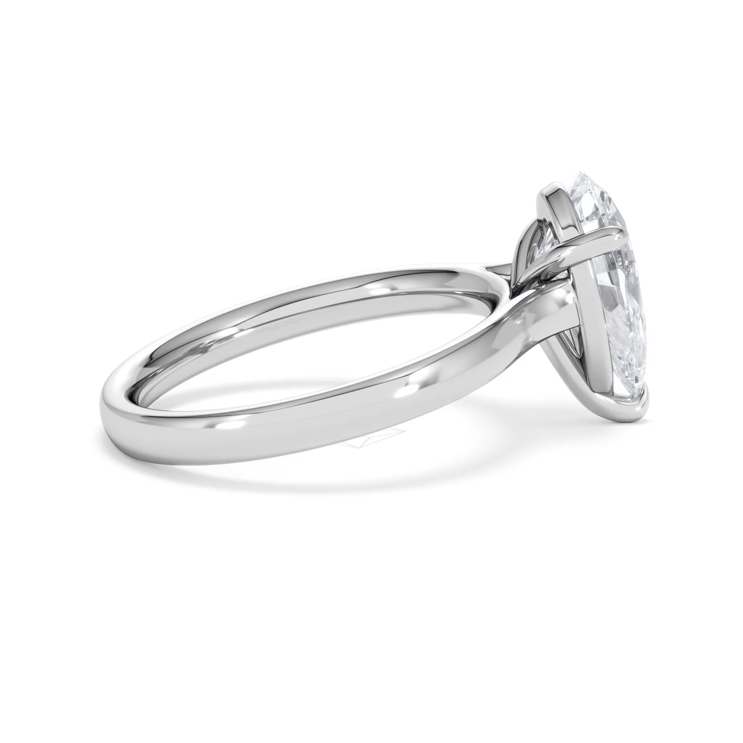 Amora Pear 2.00ct Lab Diamond Engagement Ring F/VS Set in Platinum - Image 30