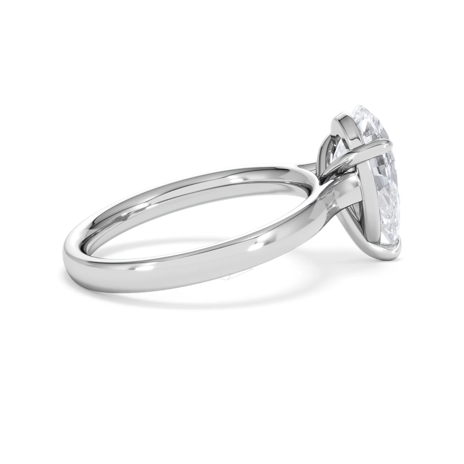 Amora Pear 2.00ct Lab Diamond Engagement Ring F/VS Set in Platinum - Image 31