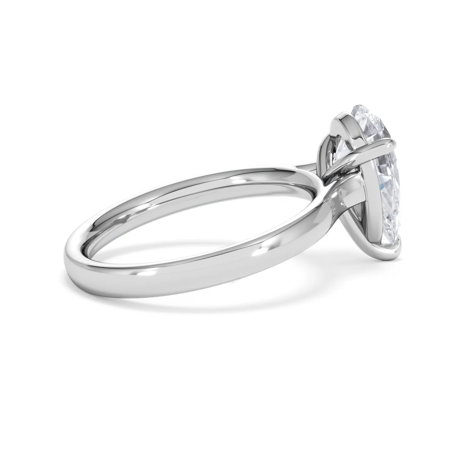 Amora Pear 2.00ct Lab Diamond Engagement Ring F/VS Set in Platinum - Image 32