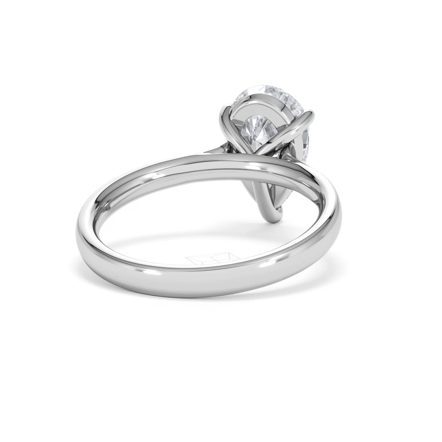 Amora Pear 2.00ct Lab Diamond Engagement Ring F/VS Set in Platinum - Image 43