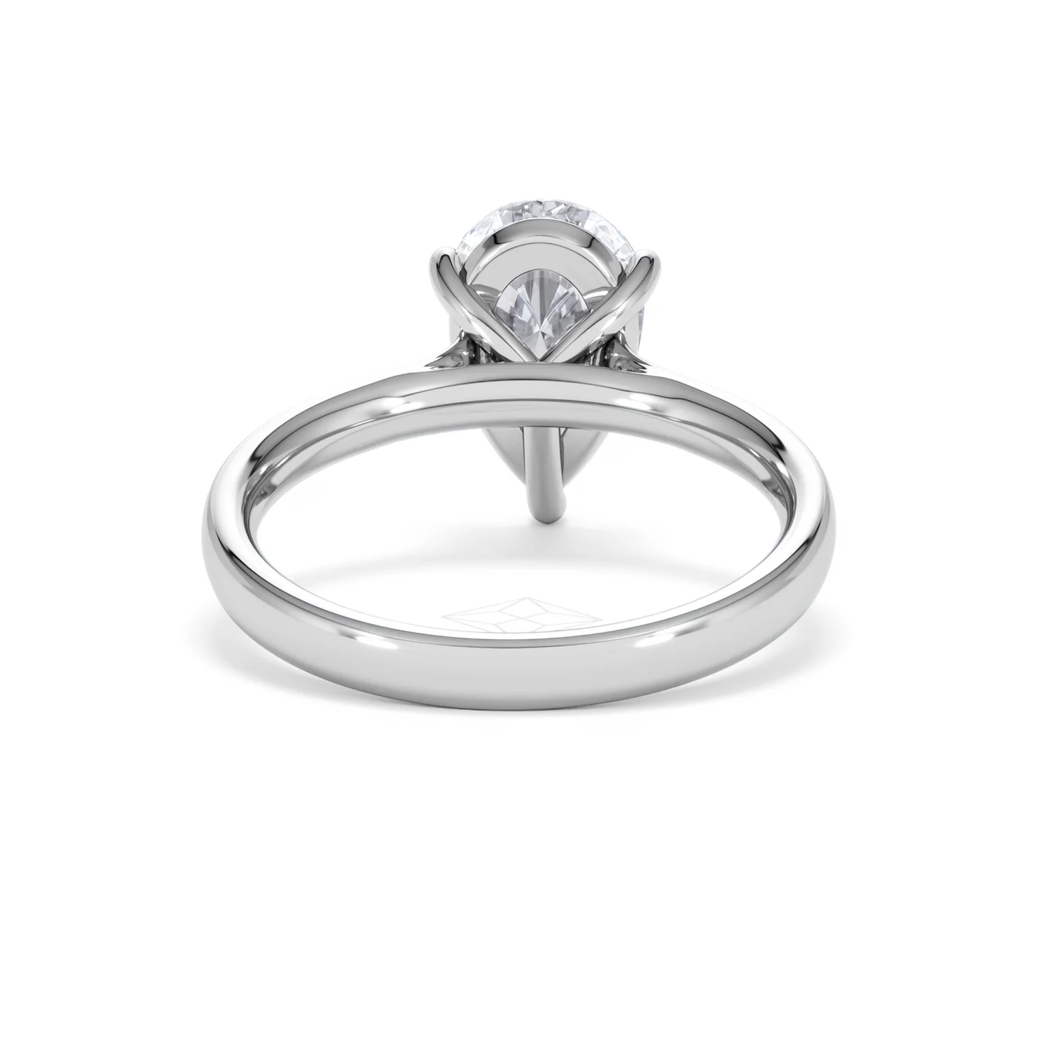 Amora Pear 2.00ct Lab Diamond Engagement Ring F/VS Set in Platinum - Image 47