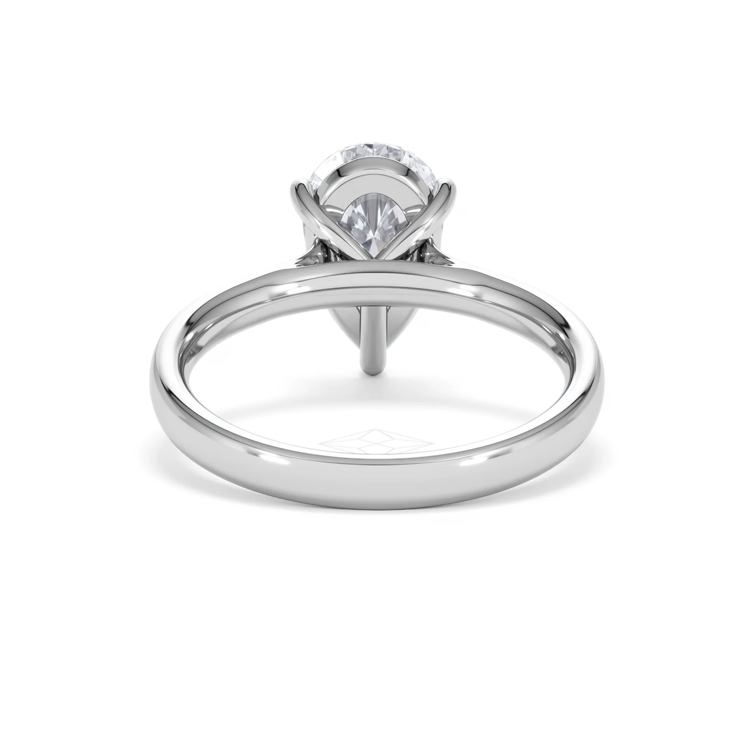 Amora Pear 2.00ct Lab Diamond Engagement Ring F/VS Set in Platinum - Image 48