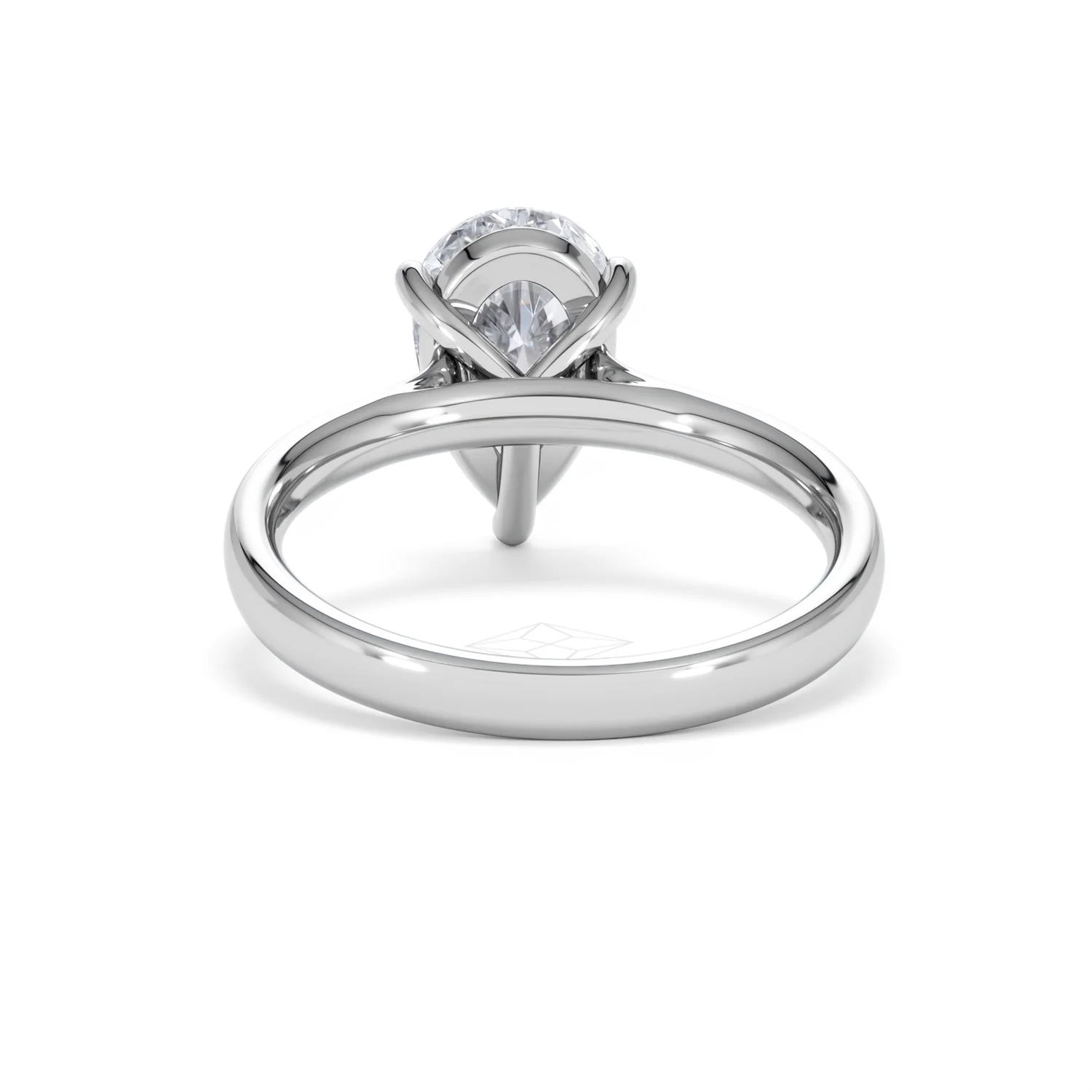 Amora Pear 2.00ct Lab Diamond Engagement Ring F/VS Set in Platinum - Image 49