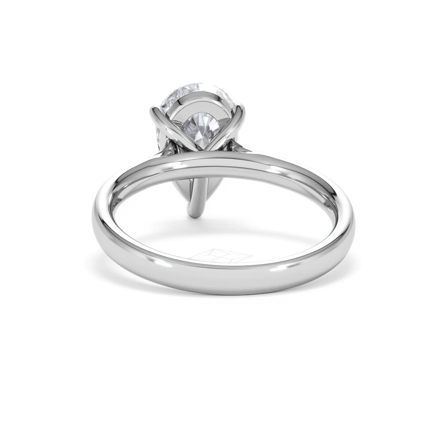 Amora Pear 2.00ct Lab Diamond Engagement Ring F/VS Set in Platinum - Image 50