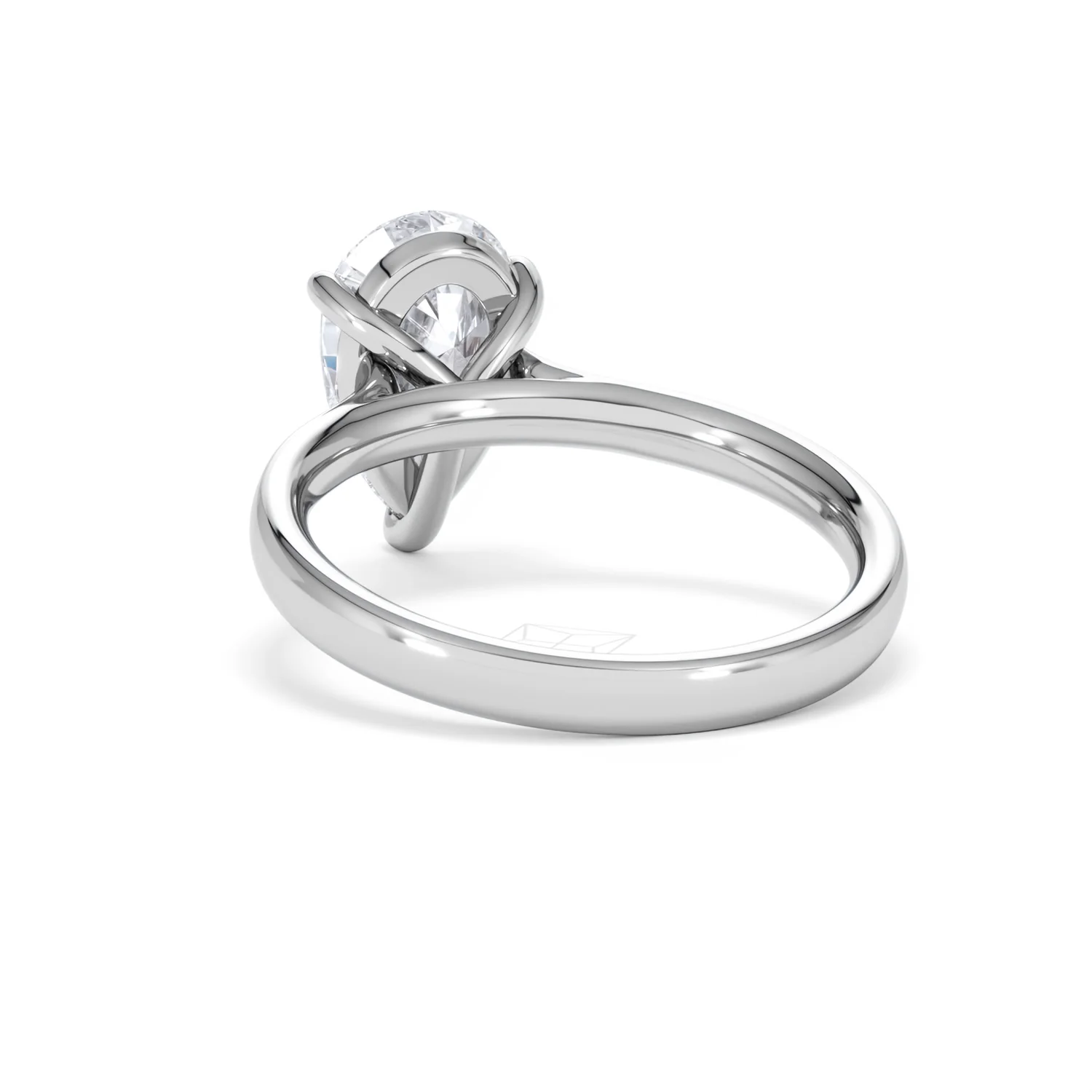 Amora Pear 2.00ct Lab Diamond Engagement Ring F/VS Set in Platinum - Image 53