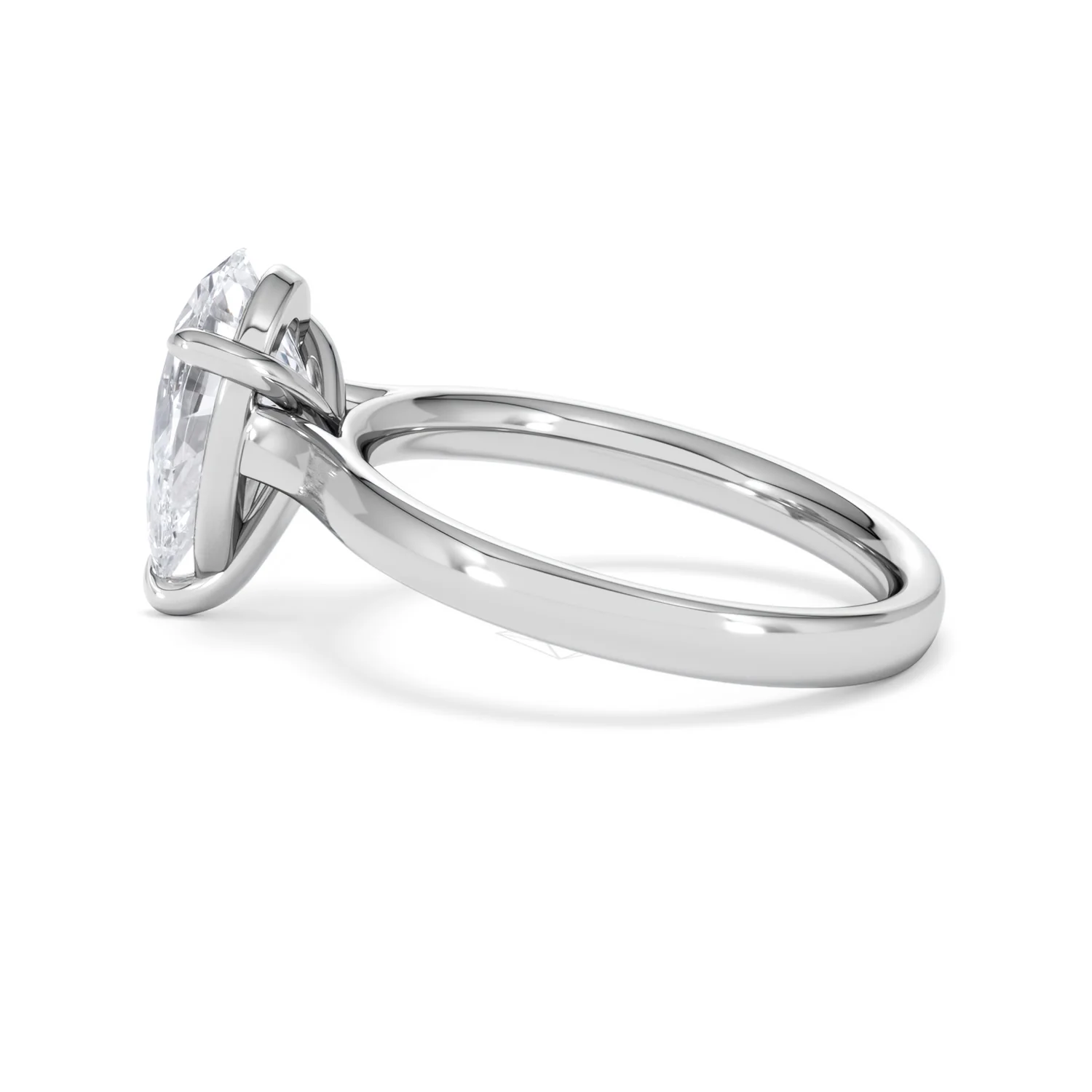 Amora Pear 2.00ct Lab Diamond Engagement Ring F/VS Set in Platinum - Image 65