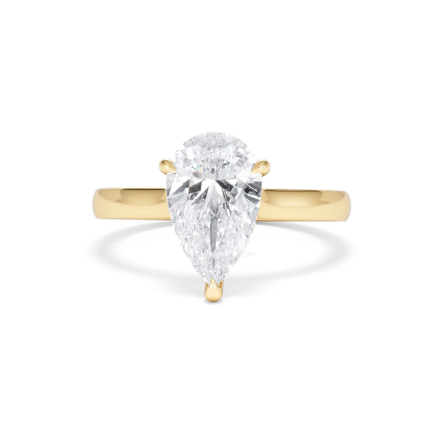 Amora Pear 2.09ct Hidden Halo Lab Diamond Engagement Ring F/VS Set in 18K Gold - Image 87