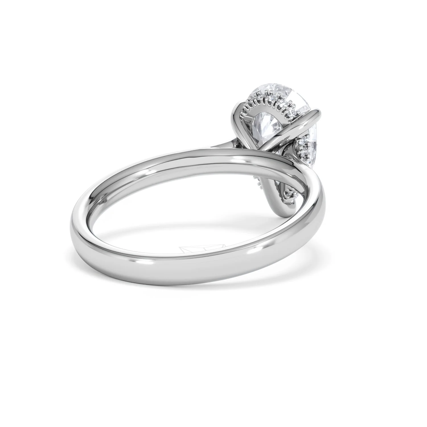 Amora Pear 2.09ct Hidden Halo Lab Diamond Engagement Ring F/VS Set in Platinum - Image 41