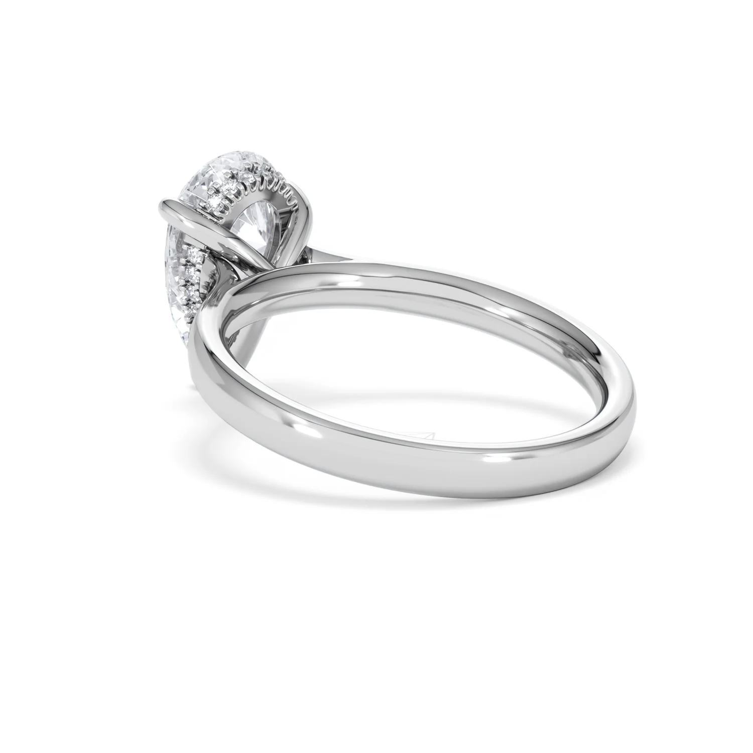 Amora Pear 2.09ct Hidden Halo Lab Diamond Engagement Ring F/VS Set in Platinum - Image 57