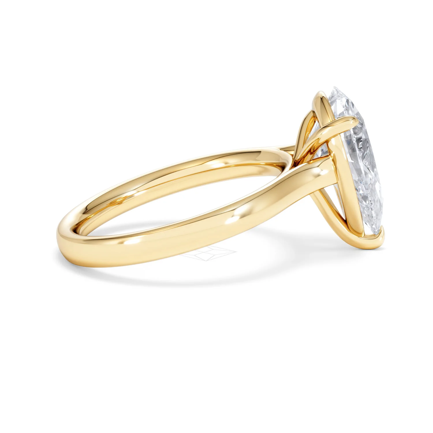 Amora Pear 3.00ct Lab Diamond Engagement Ring G/VS Set in 18K Gold - Image 29