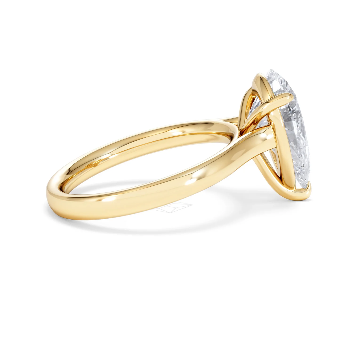 Amora Pear 3.00ct Lab Diamond Engagement Ring G/VS Set in 18K Gold - Image 30
