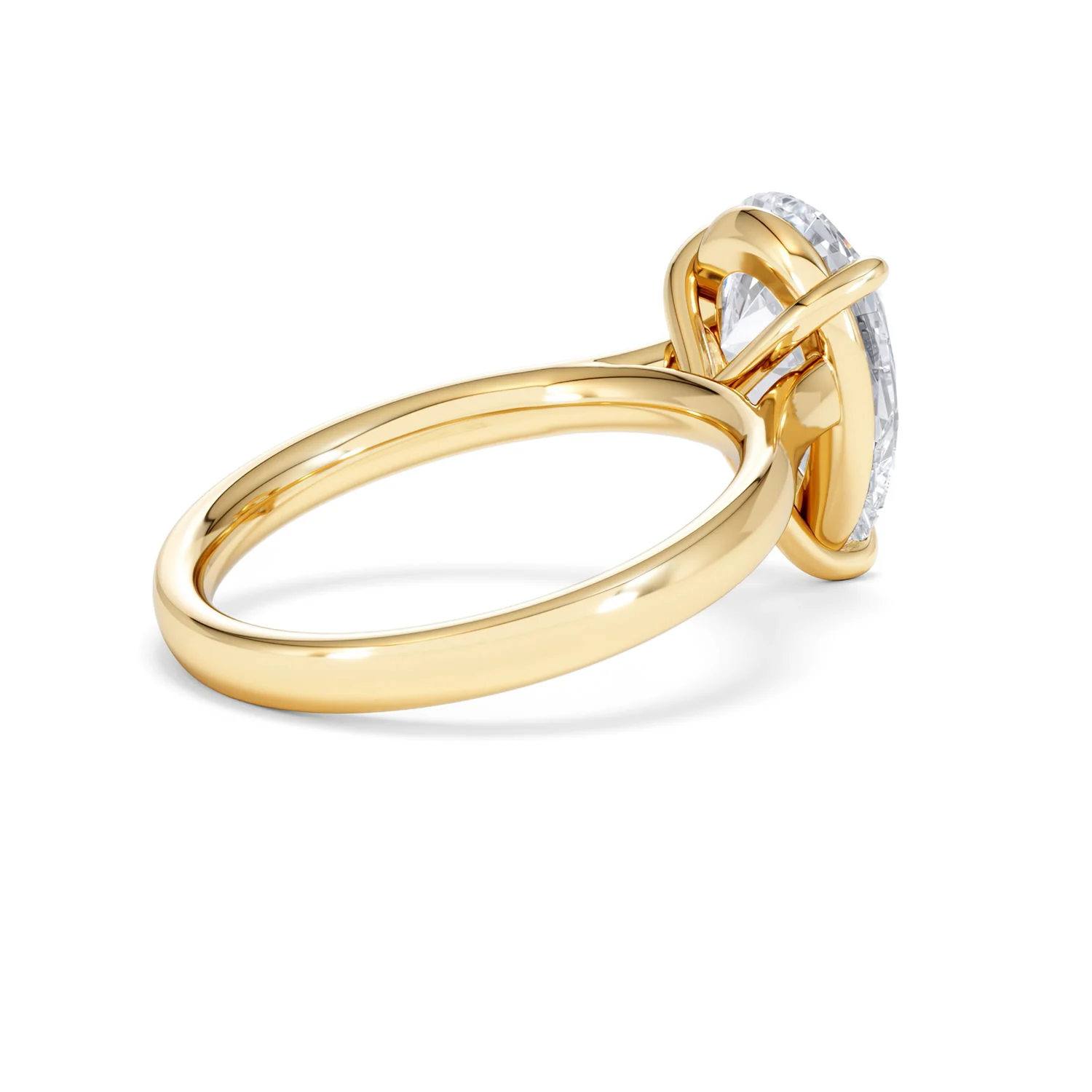 Amora Pear 3.00ct Lab Diamond Engagement Ring G/VS Set in 18K Gold - Image 36