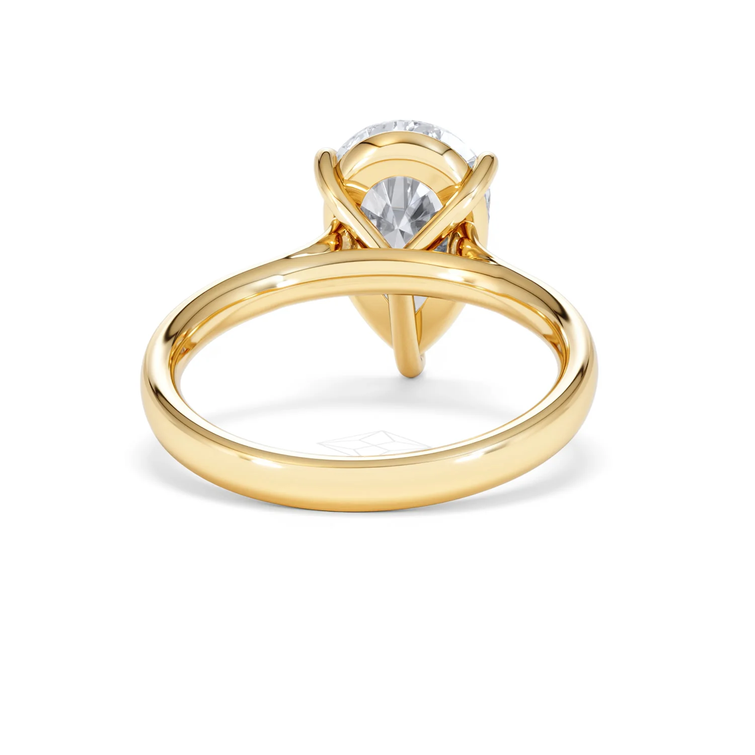 Amora Pear 3.00ct Lab Diamond Engagement Ring G/VS Set in 18K Gold - Image 46