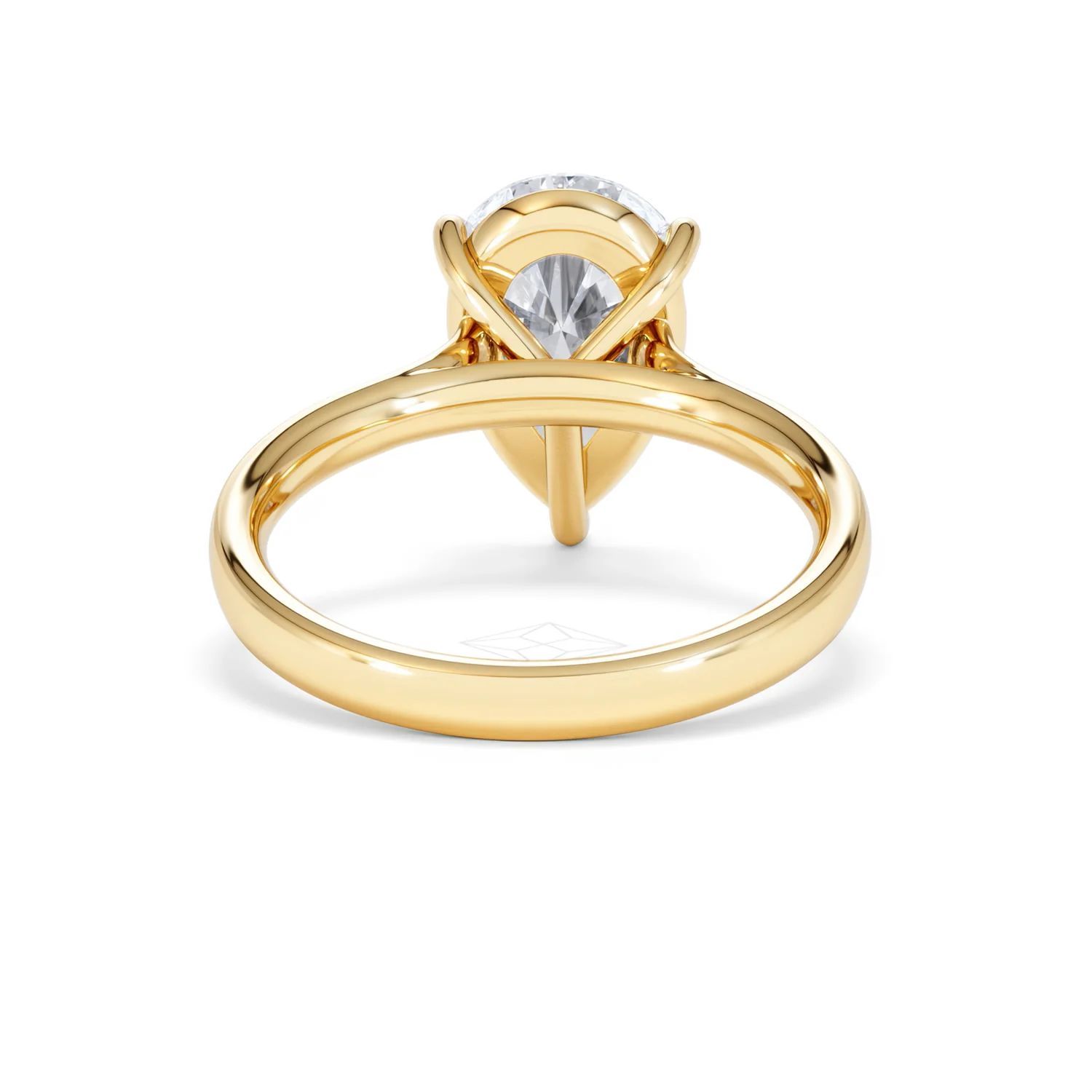Amora Pear 3.00ct Lab Diamond Engagement Ring G/VS Set in 18K Gold - Image 47