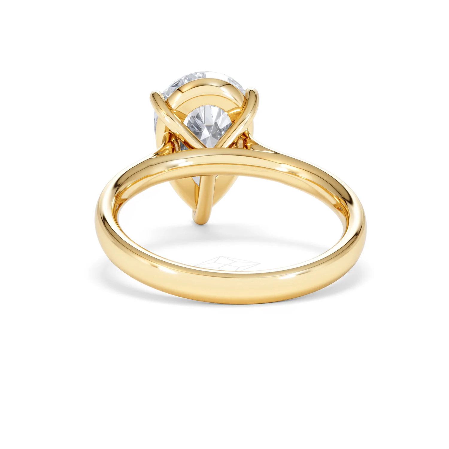 Amora Pear 3.00ct Lab Diamond Engagement Ring G/VS Set in 18K Gold - Image 50
