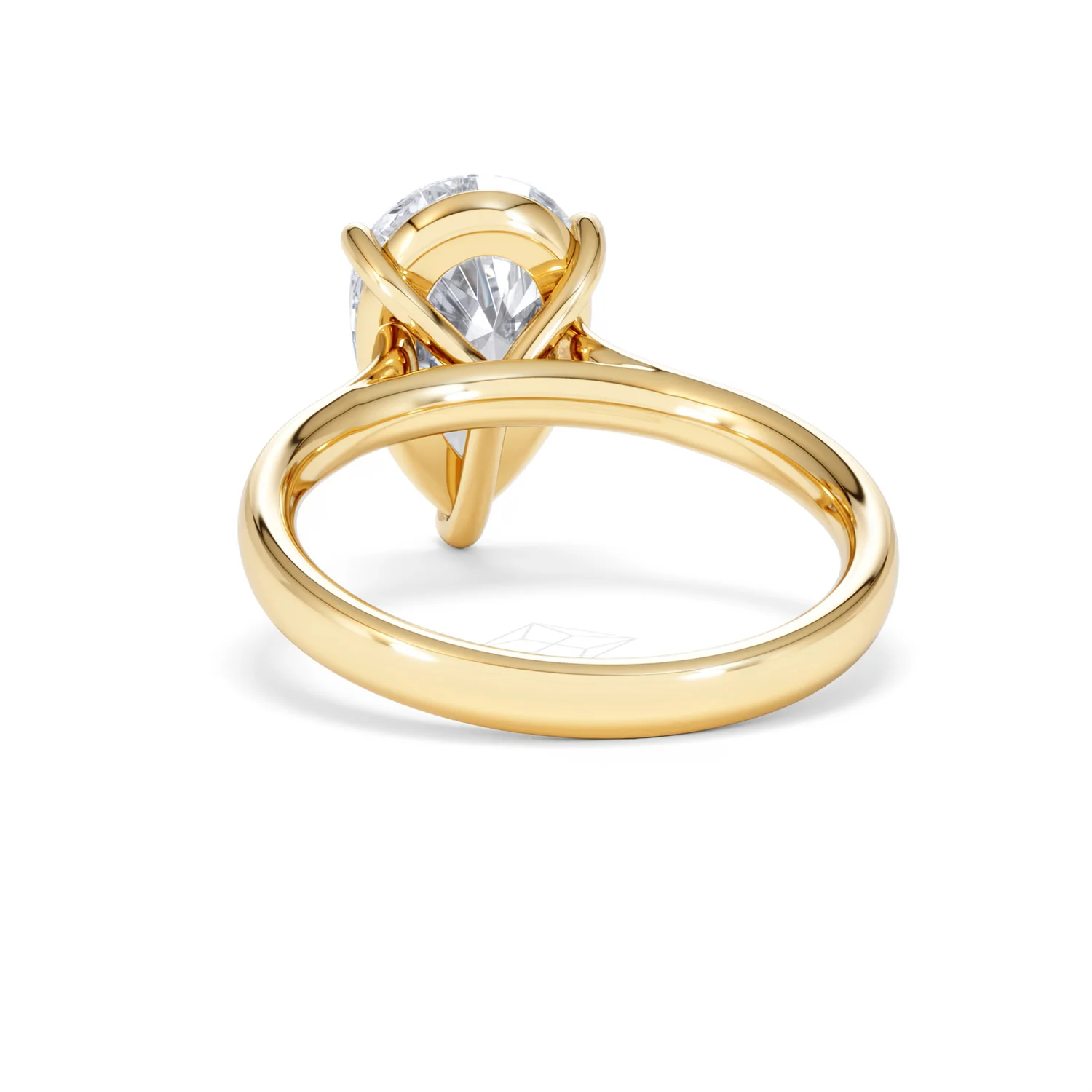Amora Pear 3.00ct Lab Diamond Engagement Ring G/VS Set in 18K Gold - Image 51