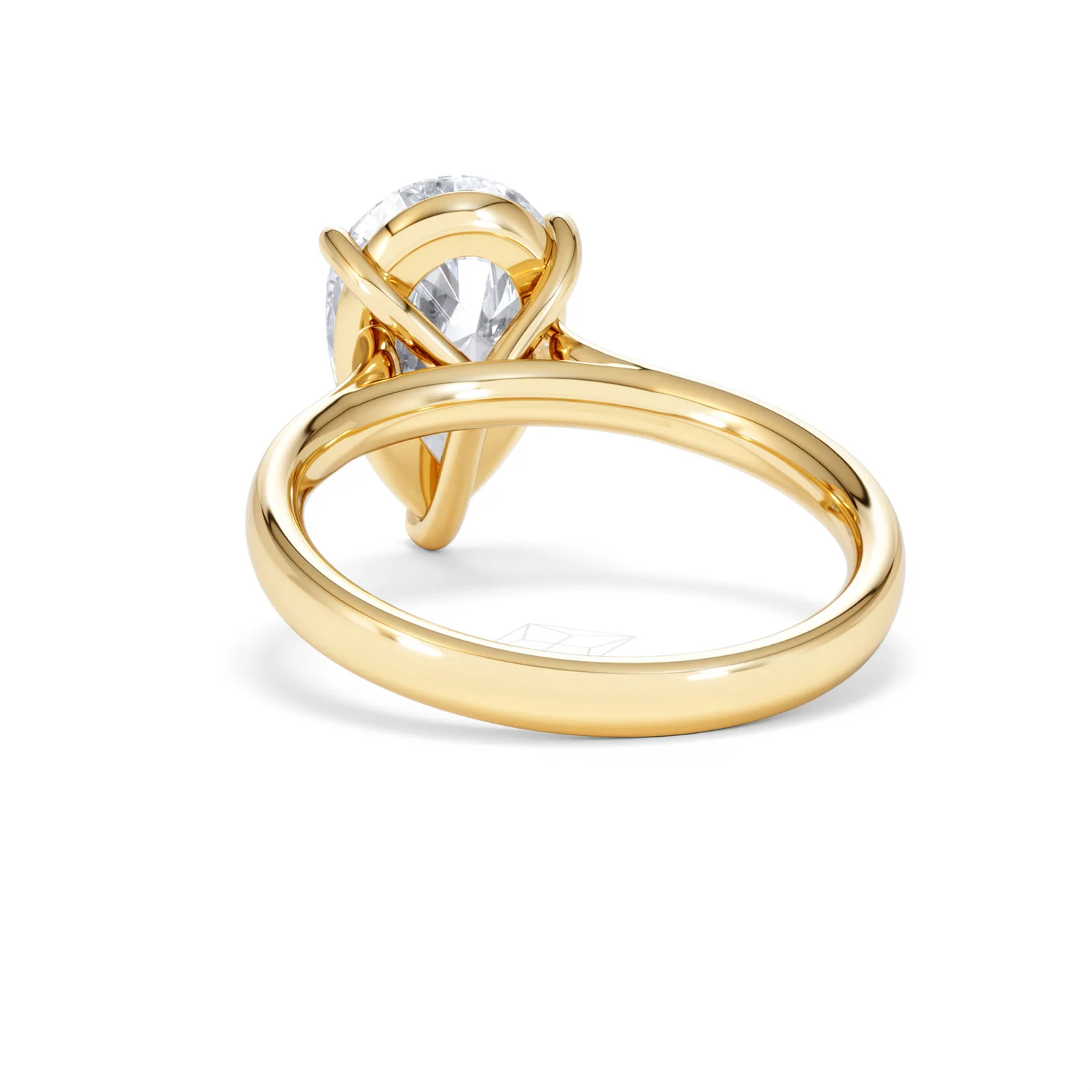 Amora Pear 3.00ct Lab Diamond Engagement Ring G/VS Set in 18K Gold - Image 52