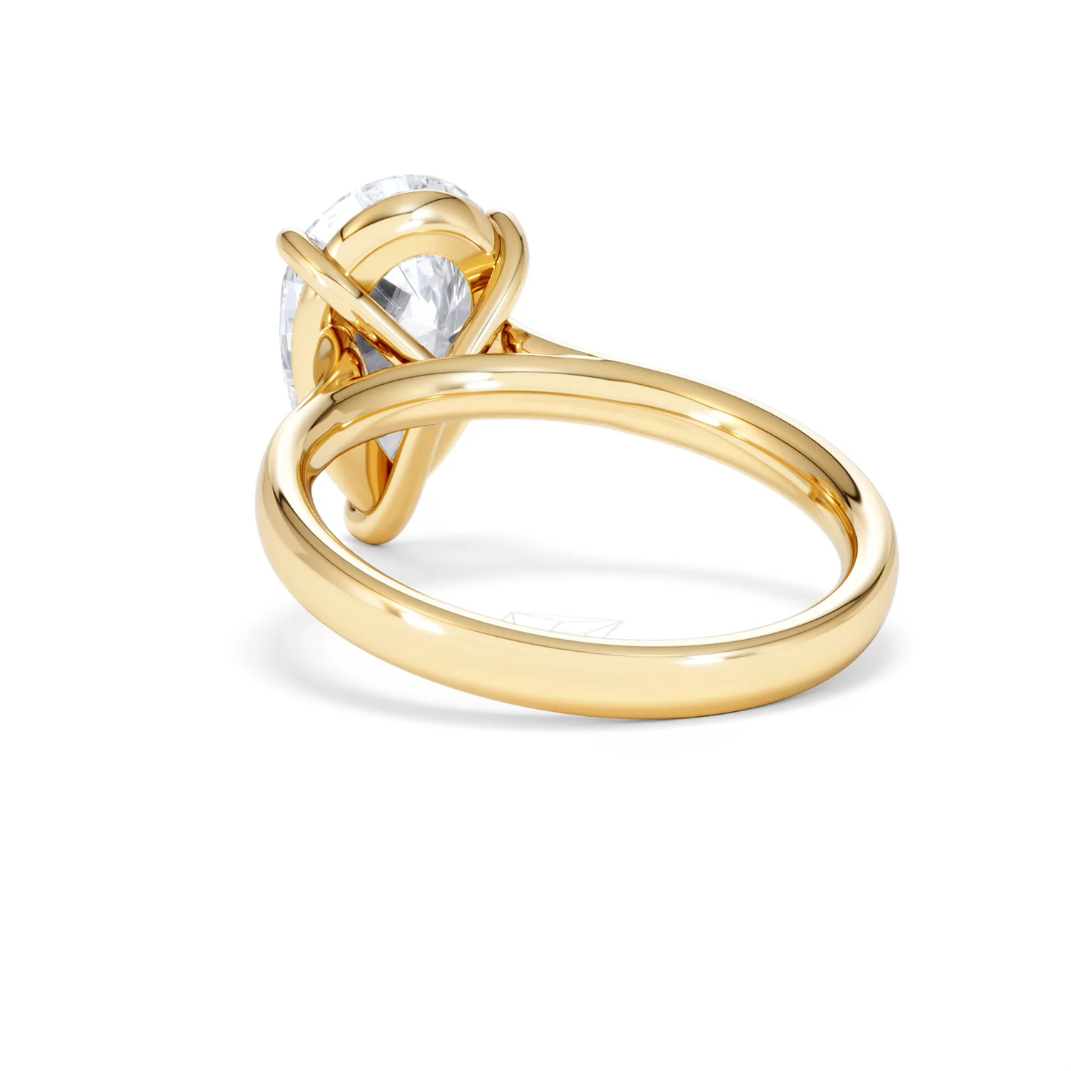 Amora Pear 3.00ct Lab Diamond Engagement Ring G/VS Set in 18K Gold - Image 54