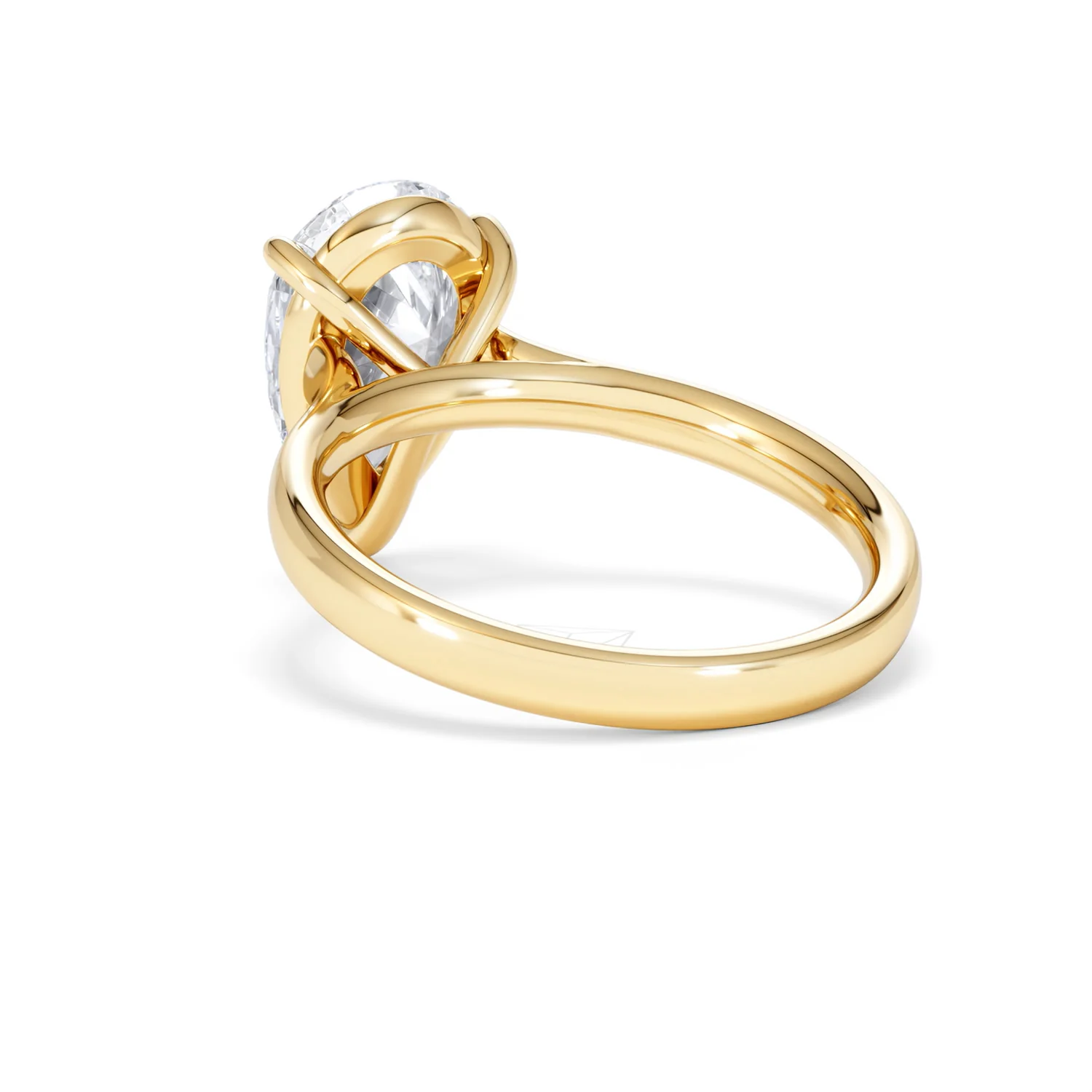 Amora Pear 3.00ct Lab Diamond Engagement Ring G/VS Set in 18K Gold - Image 55