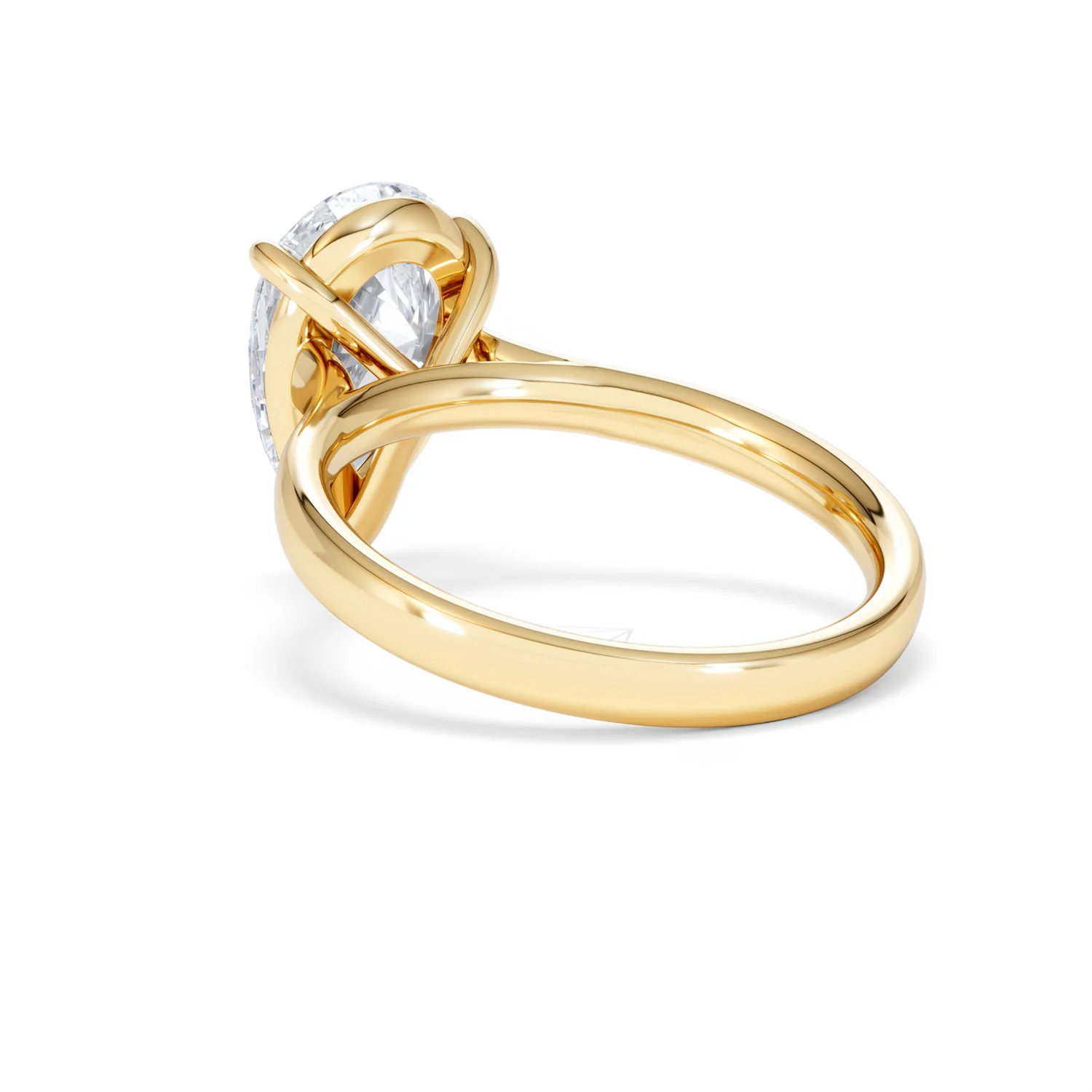 Amora Pear 3.00ct Lab Diamond Engagement Ring G/VS Set in 18K Gold - Image 56
