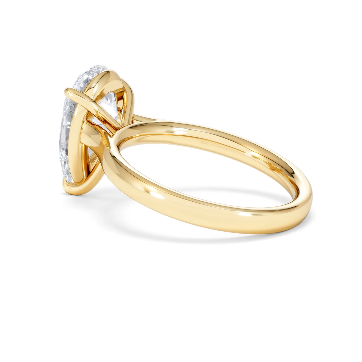 Amora Pear 3.00ct Lab Diamond Engagement Ring G/VS Set in 18K Gold - Image 61