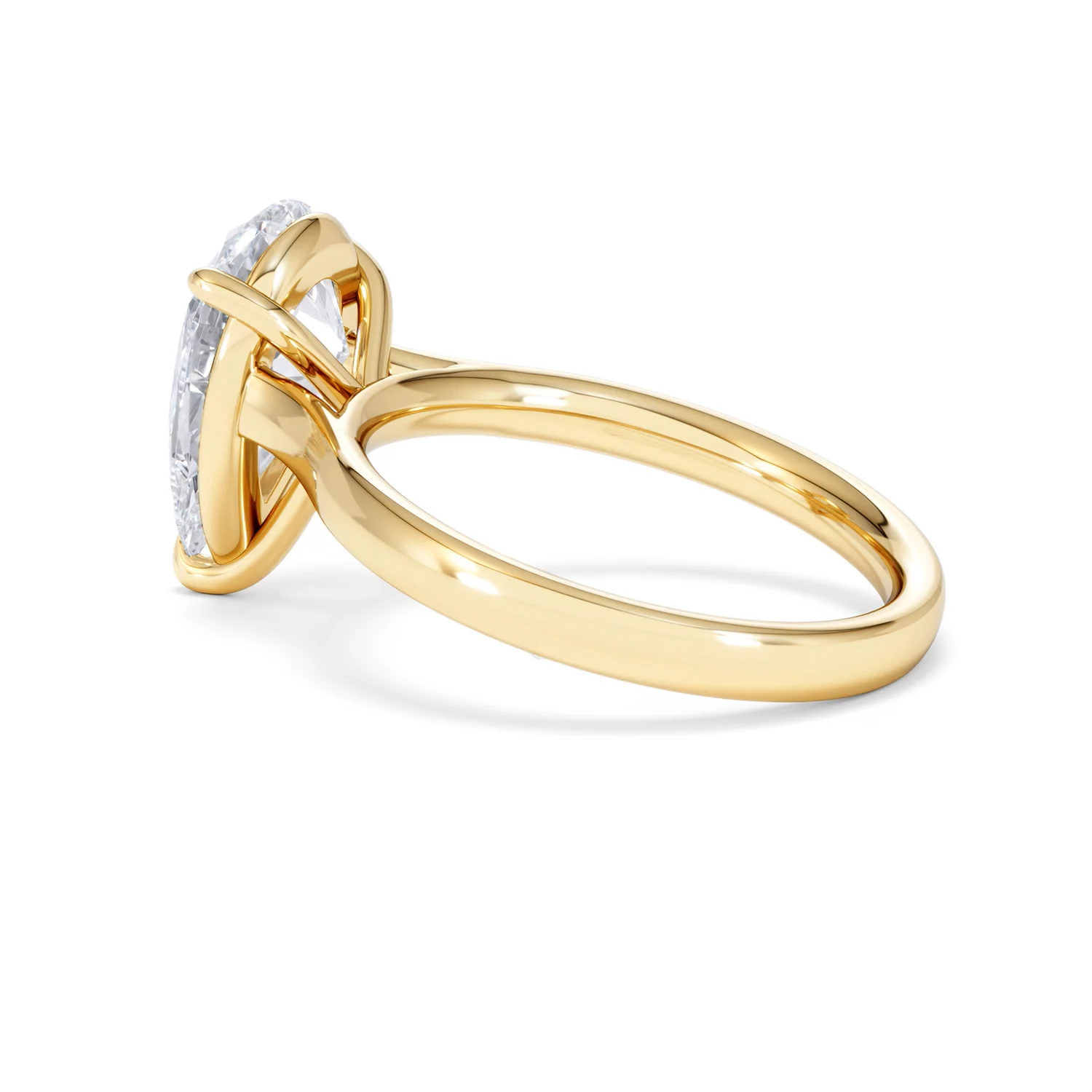 Amora Pear 3.00ct Lab Diamond Engagement Ring G/VS Set in 18K Gold - Image 62