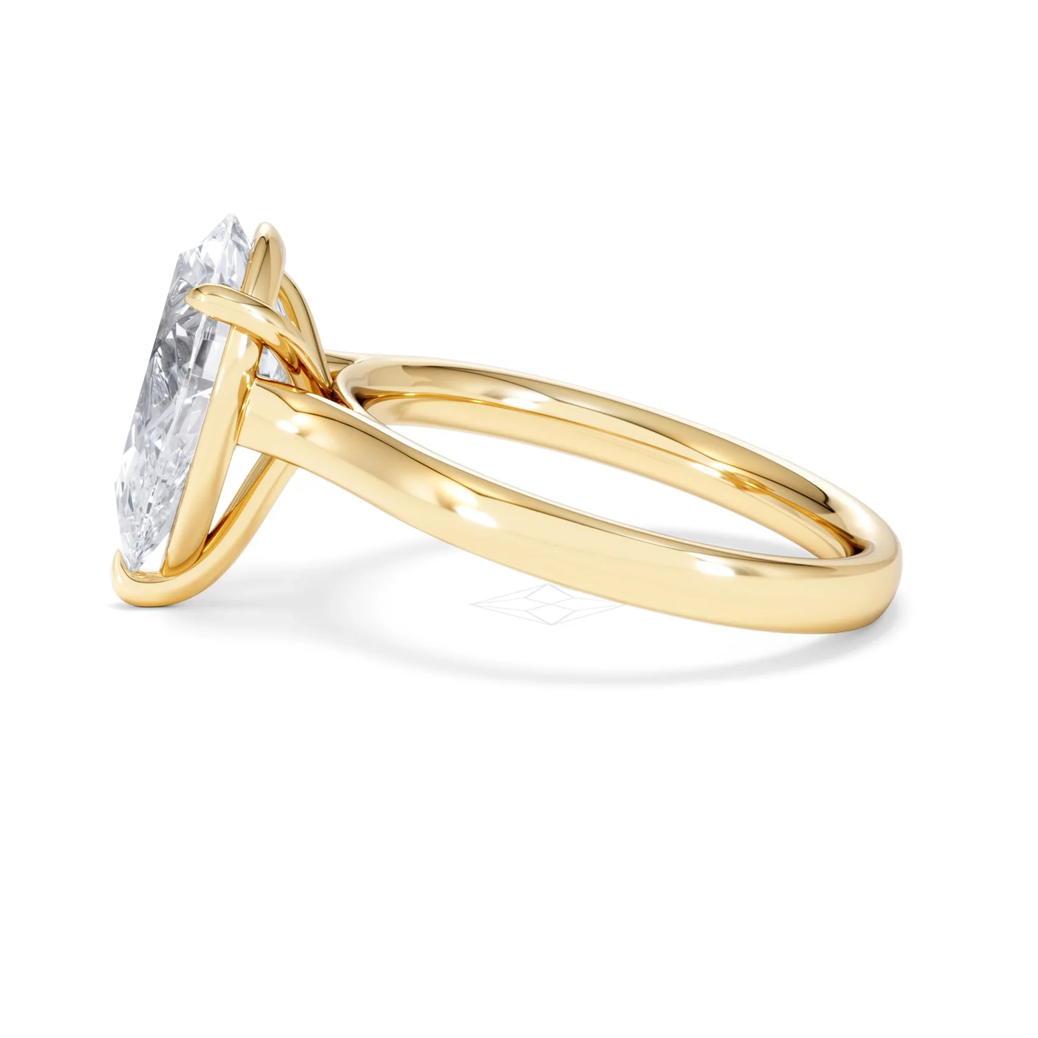 Amora Pear 3.00ct Lab Diamond Engagement Ring G/VS Set in 18K Gold - Image 68