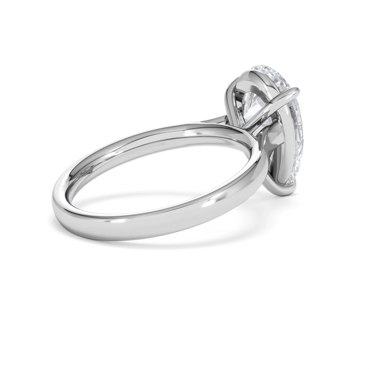 Amora Pear 3.00ct Lab Diamond Engagement Ring G/VS Set in 18K White Gold - Image 36