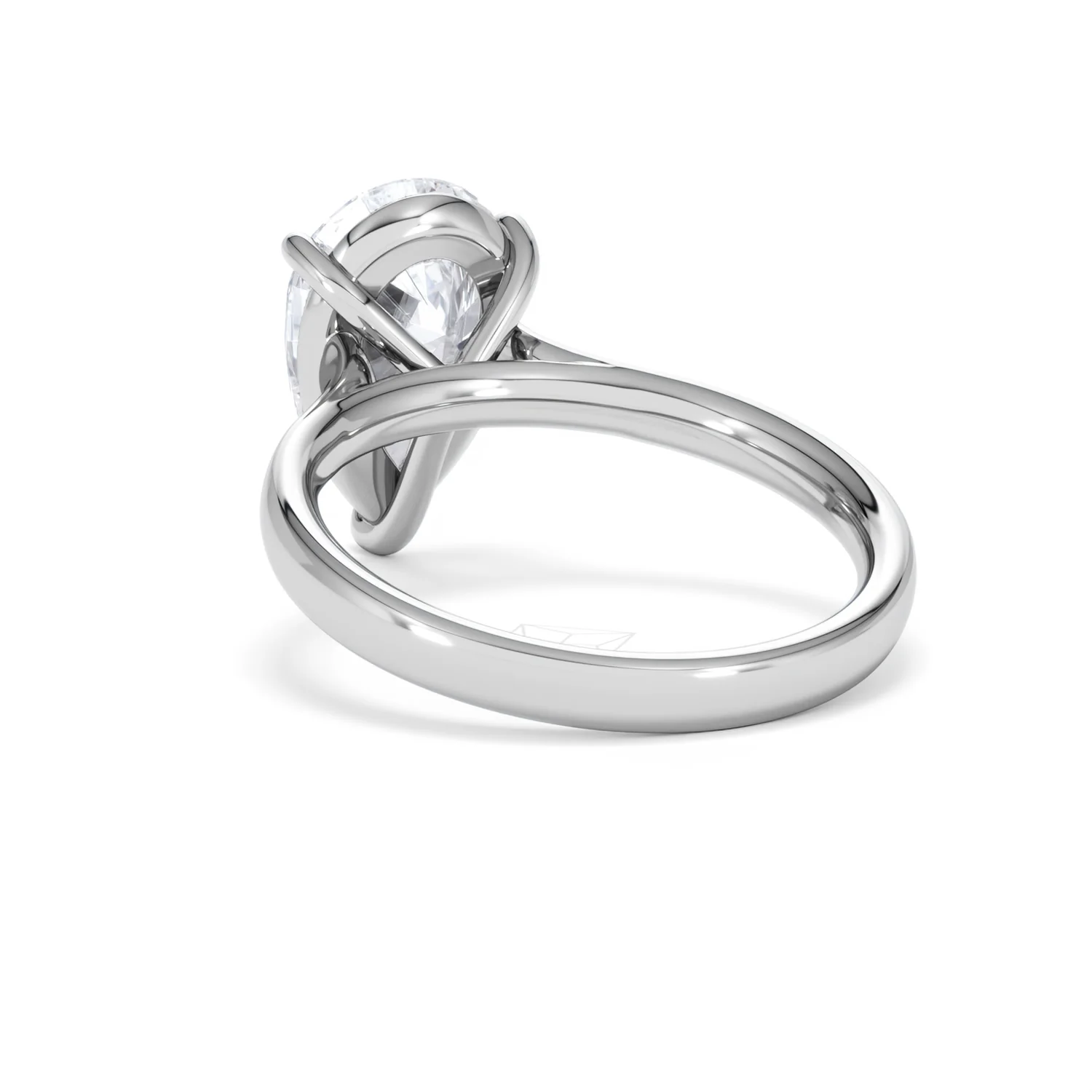 Amora Pear 3.00ct Lab Diamond Engagement Ring G/VS Set in 18K White Gold - Image 54