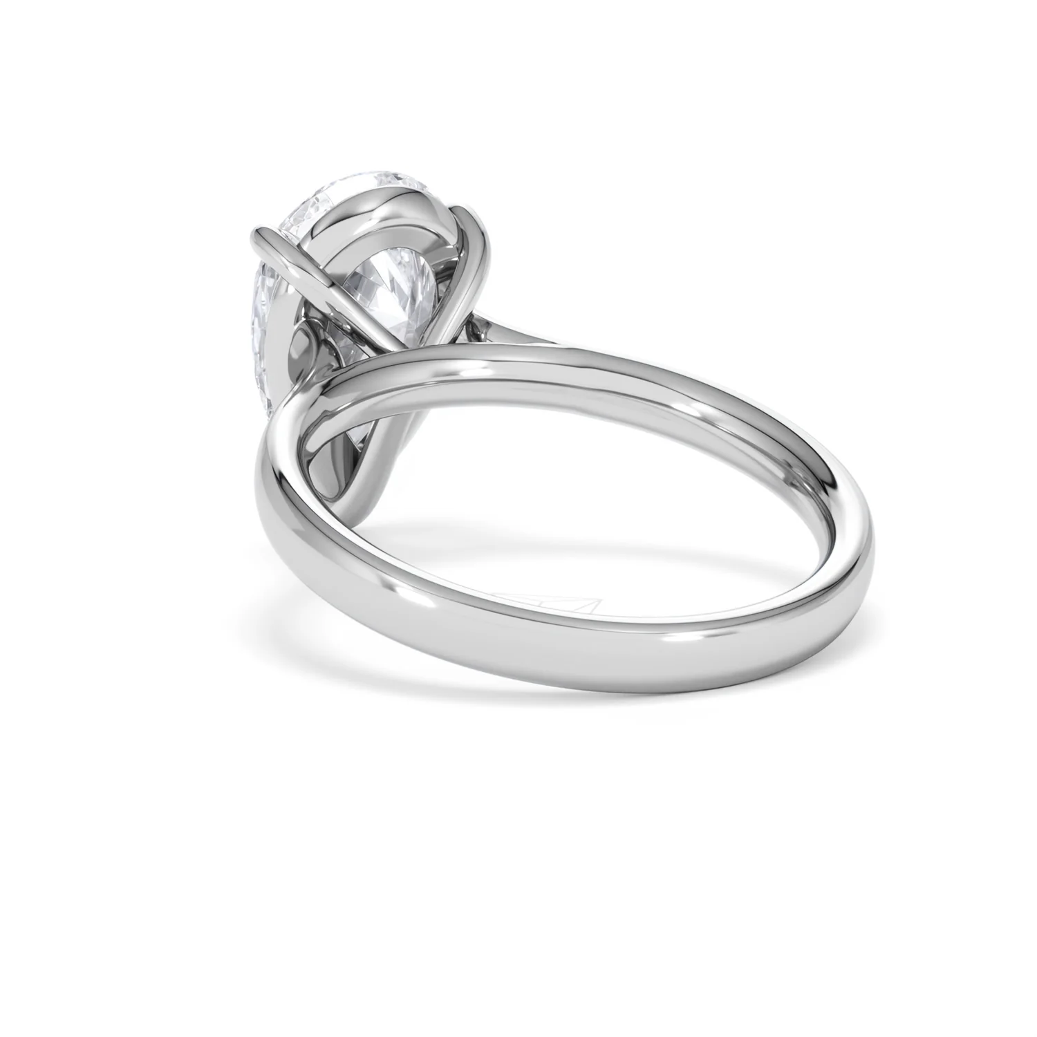 Amora Pear 3.00ct Lab Diamond Engagement Ring G/VS Set in 18K White Gold - Image 55