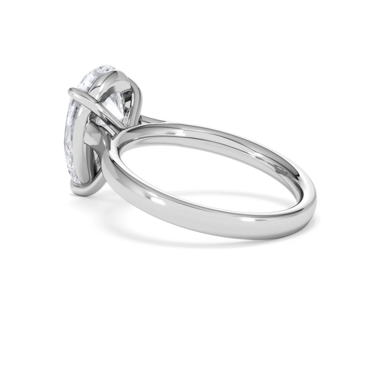 Amora Pear 3.00ct Lab Diamond Engagement Ring G/VS Set in 18K White Gold - Image 60