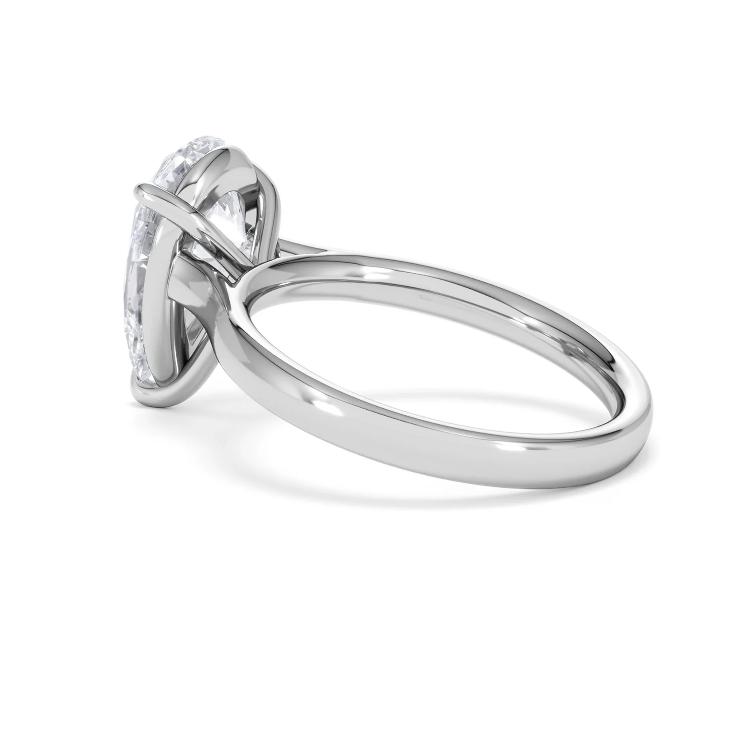 Amora Pear 3.00ct Lab Diamond Engagement Ring G/VS Set in 18K White Gold - Image 61