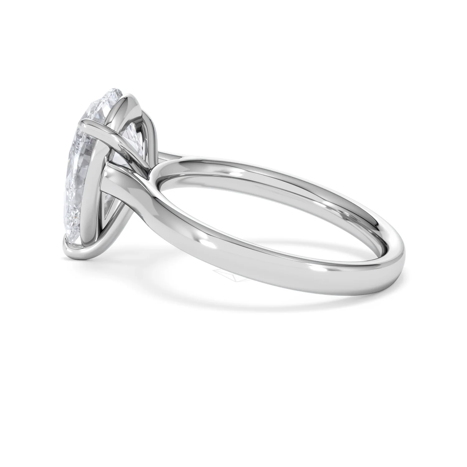 Amora Pear 3.00ct Lab Diamond Engagement Ring G/VS Set in 18K White Gold - Image 64
