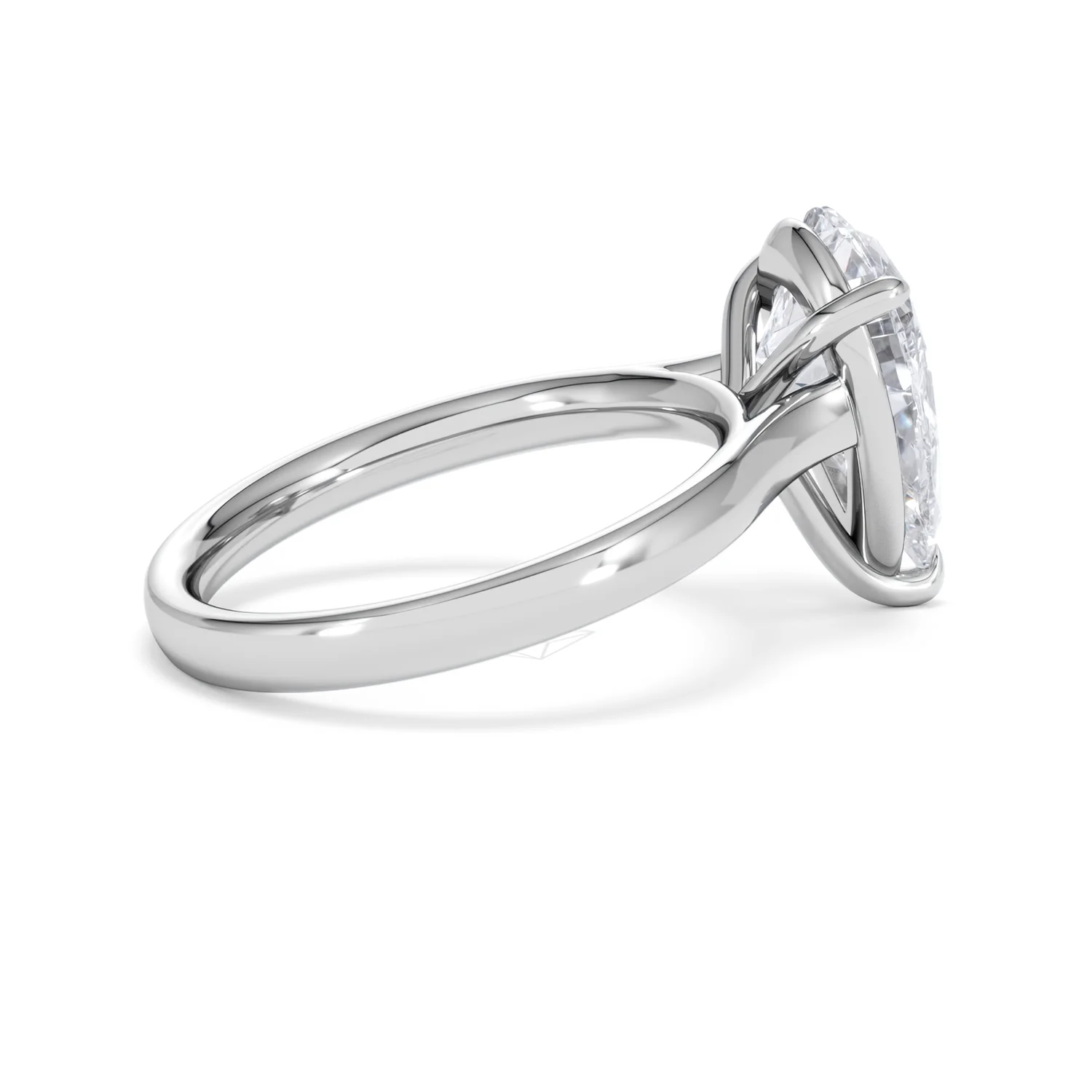 Amora Pear 3.00ct Lab Diamond Engagement Ring G/VS Set in Platinum - Image 32