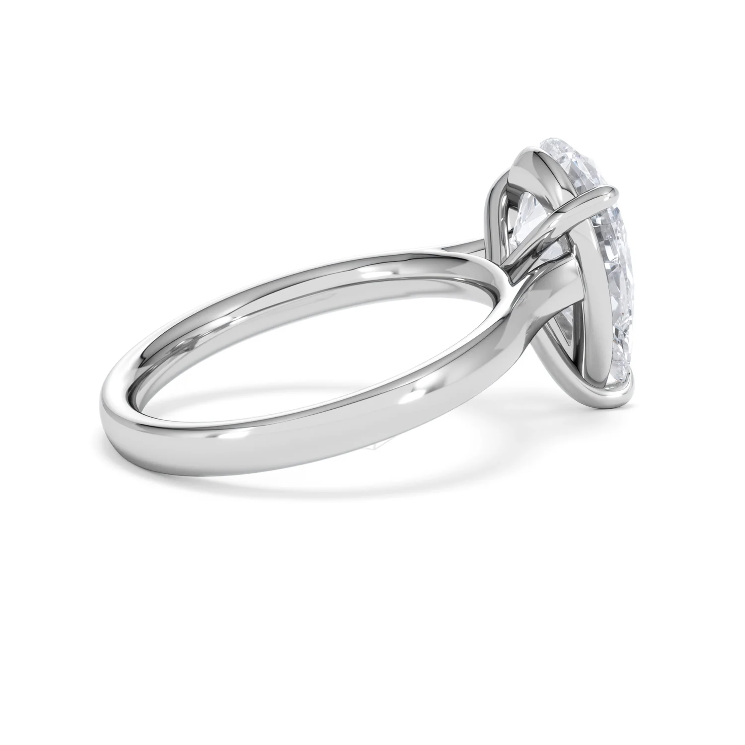 Amora Pear 3.00ct Lab Diamond Engagement Ring G/VS Set in Platinum - Image 33