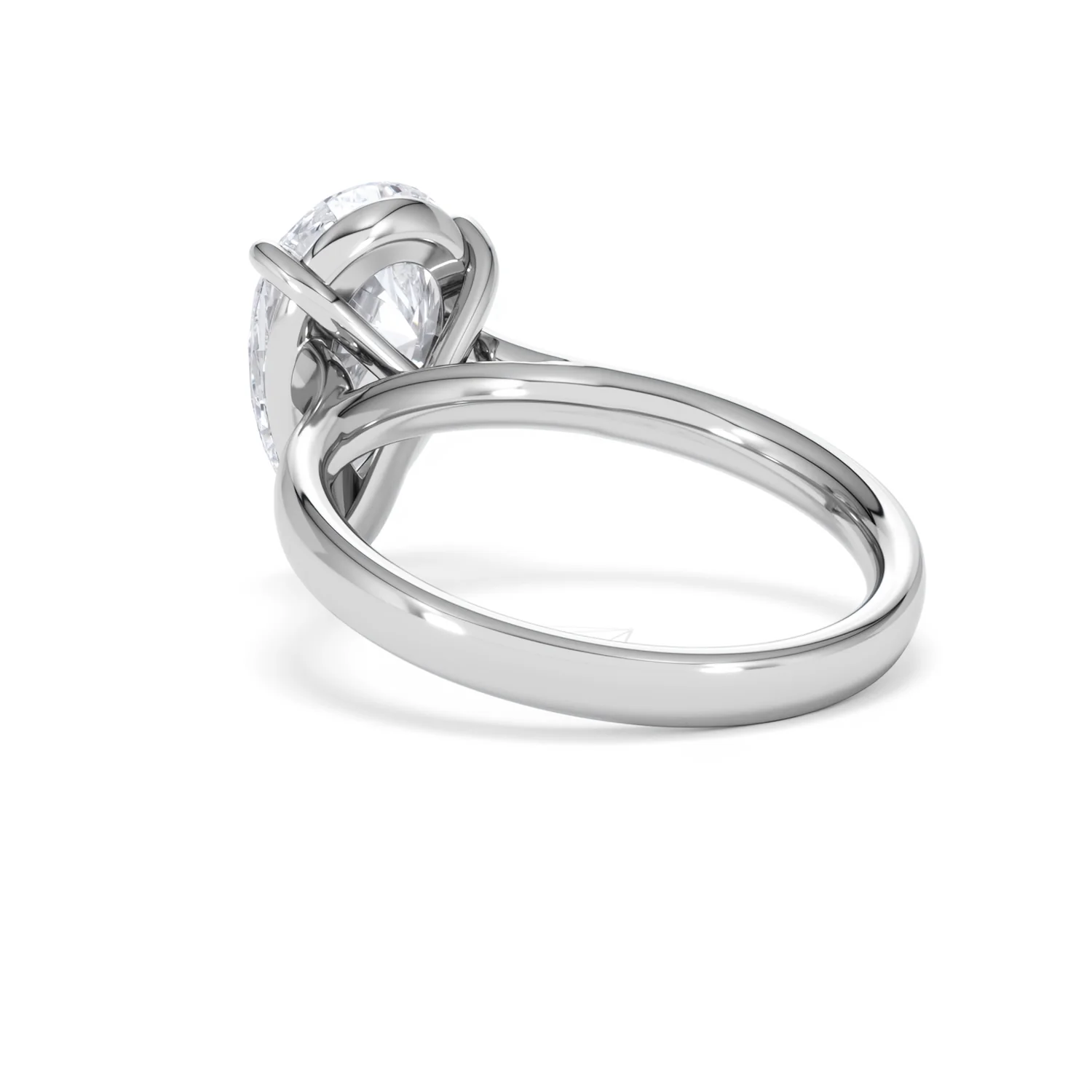 Amora Pear 3.00ct Lab Diamond Engagement Ring G/VS Set in Platinum - Image 56