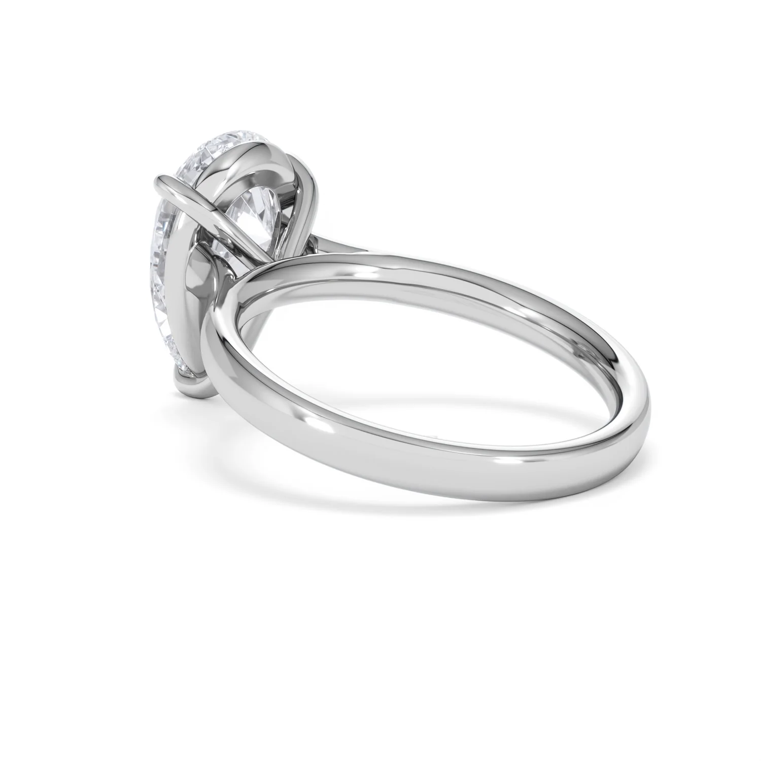 Amora Pear 3.00ct Lab Diamond Engagement Ring G/VS Set in Platinum - Image 58