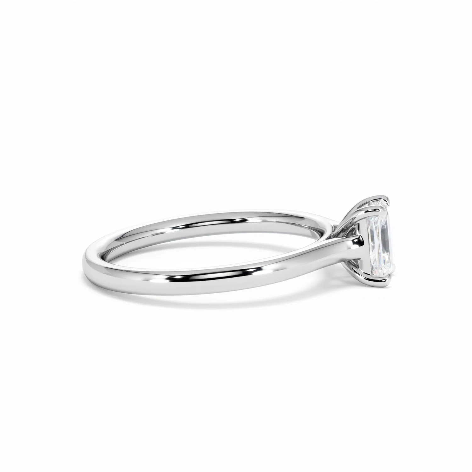 Amora Radiant 0.50ct Diamond Engagement Ring G/VS1 Set in 18K White Gold - Image 28