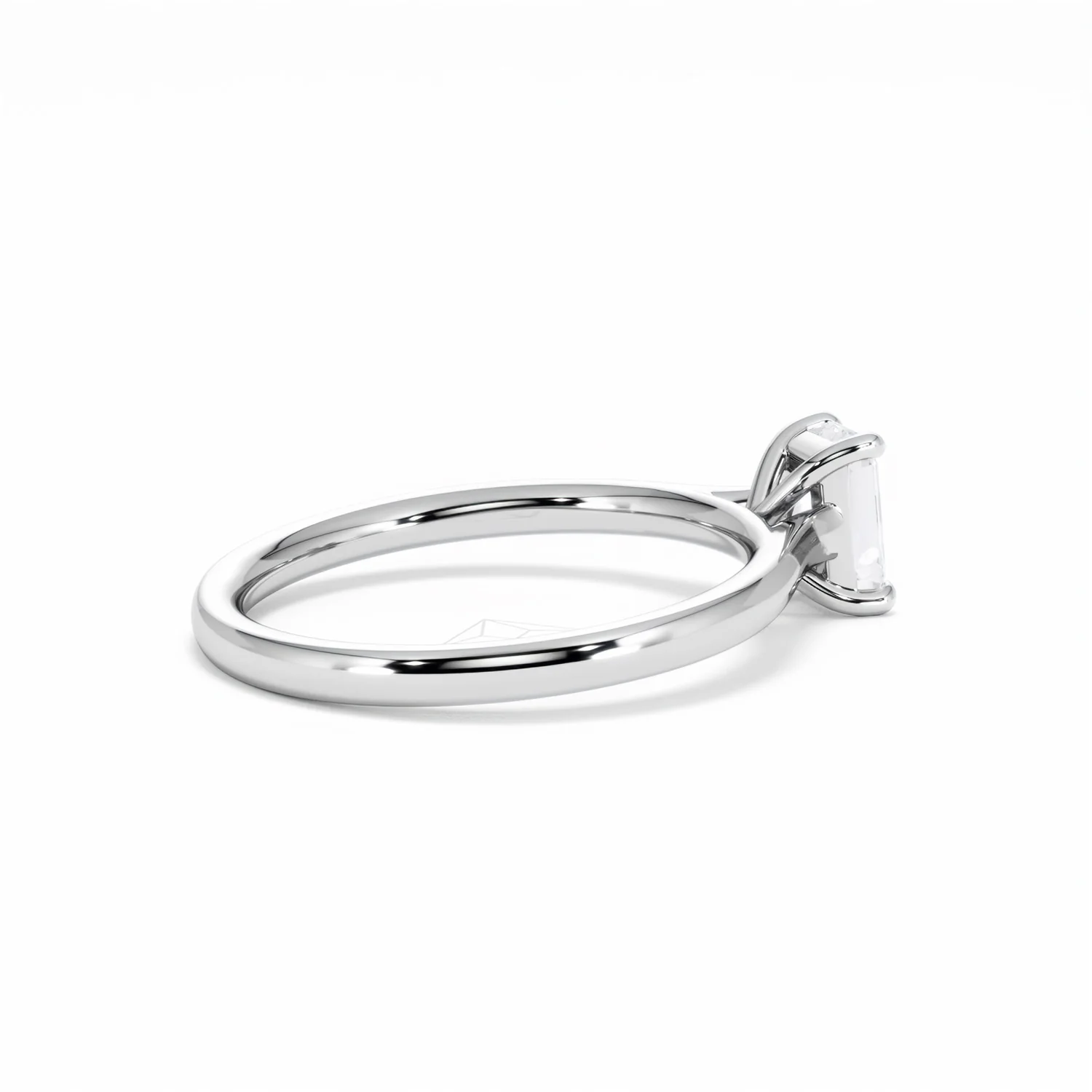 Amora Radiant 0.50ct Diamond Engagement Ring G/VS1 Set in 18K White Gold - Image 35