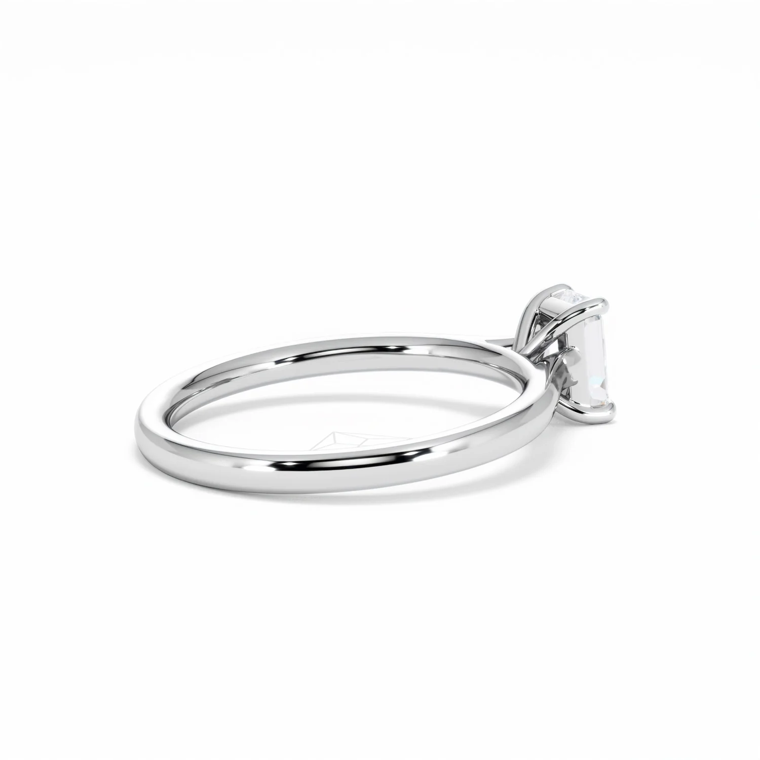 Amora Radiant 0.50ct Diamond Engagement Ring G/VS1 Set in 18K White Gold - Image 36