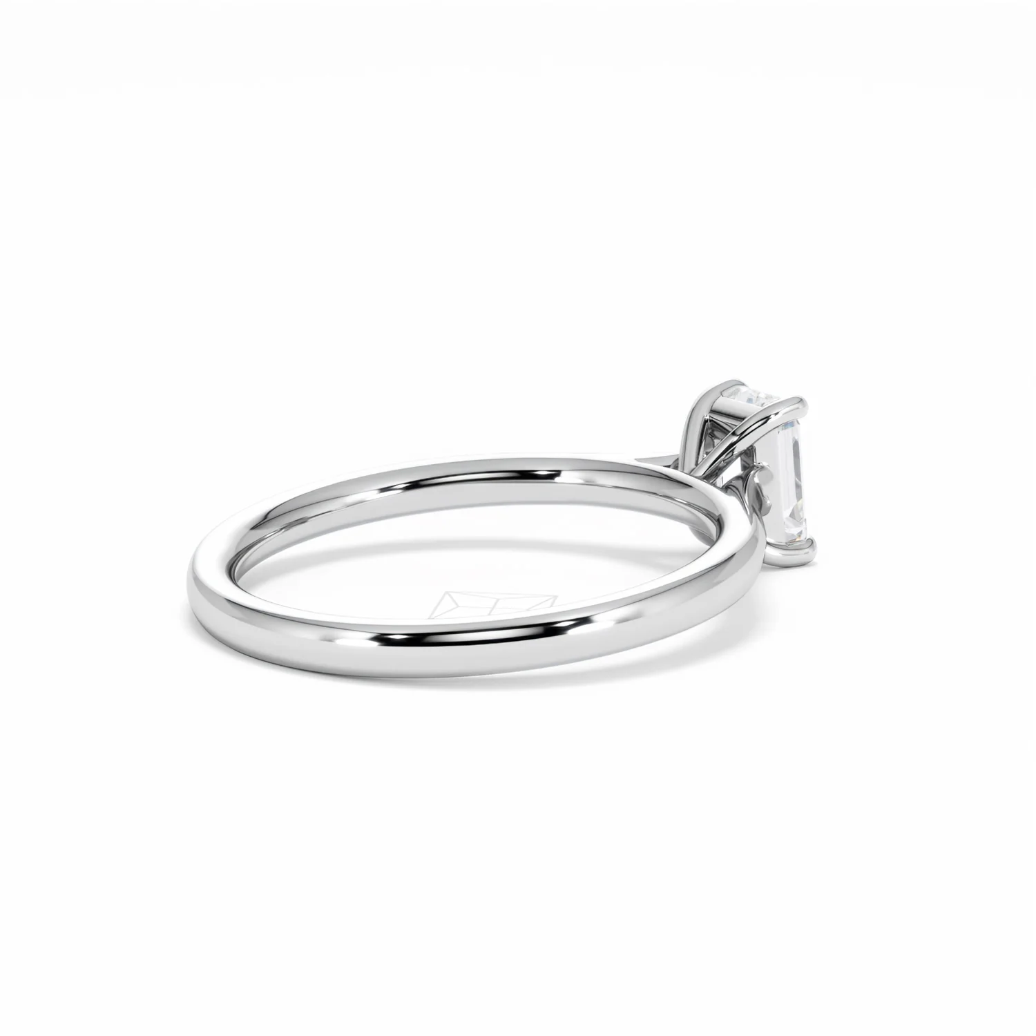 Amora Radiant 0.50ct Diamond Engagement Ring G/VS1 Set in 18K White Gold - Image 38
