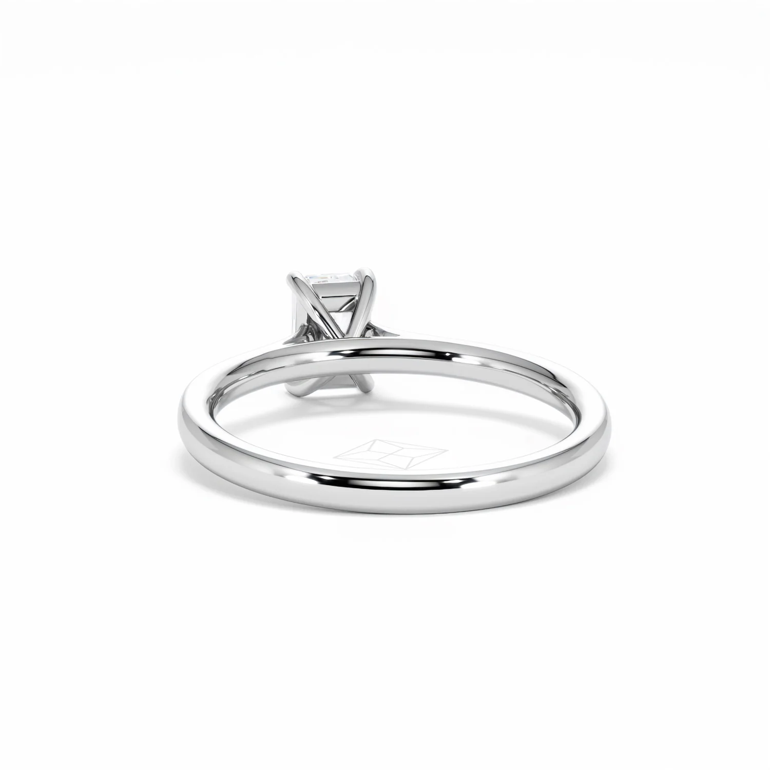 Amora Radiant 0.50ct Diamond Engagement Ring G/VS1 Set in 18K White Gold - Image 53