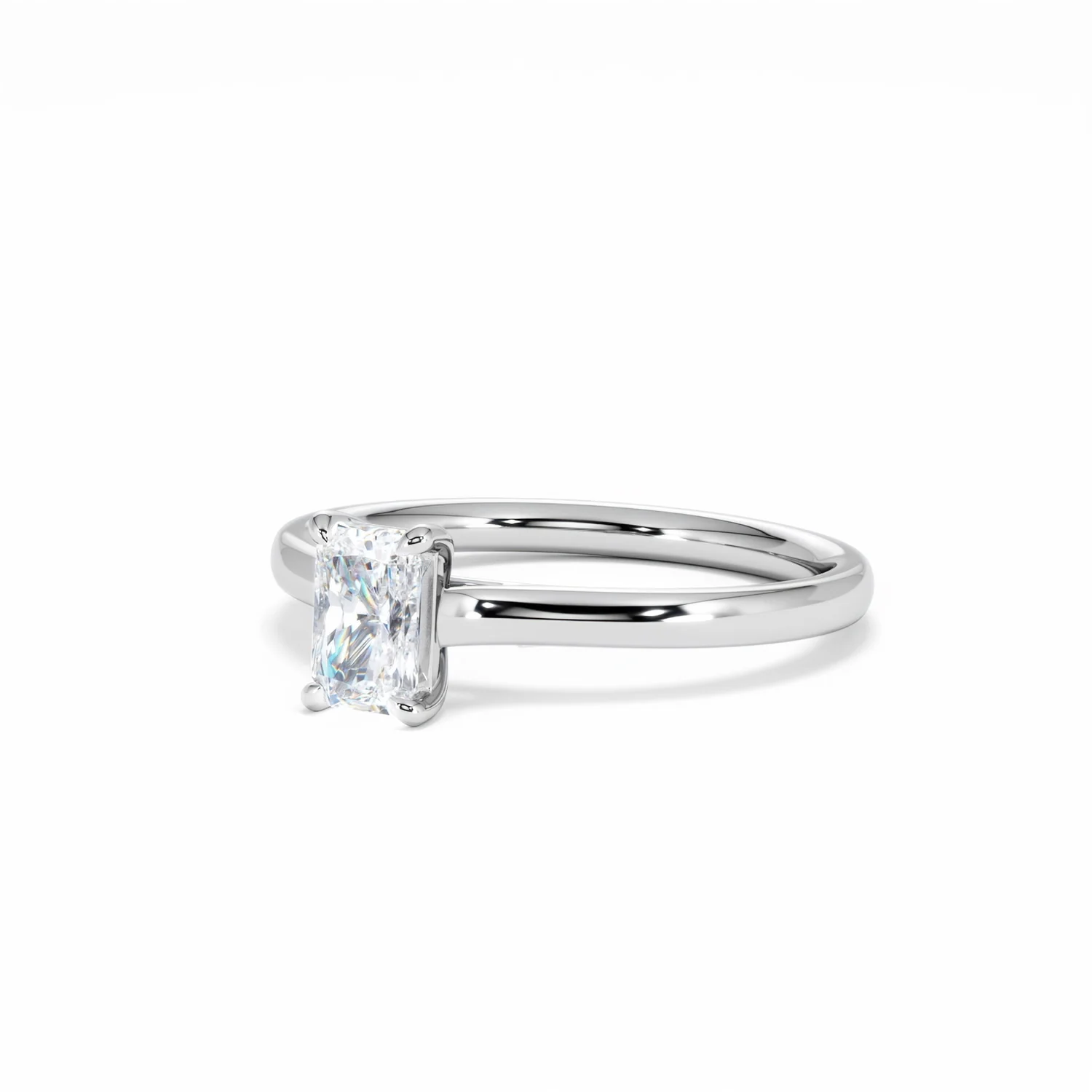 Amora Radiant 0.50ct Diamond Engagement Ring G/VS1 Set in 18K White Gold - Image 83