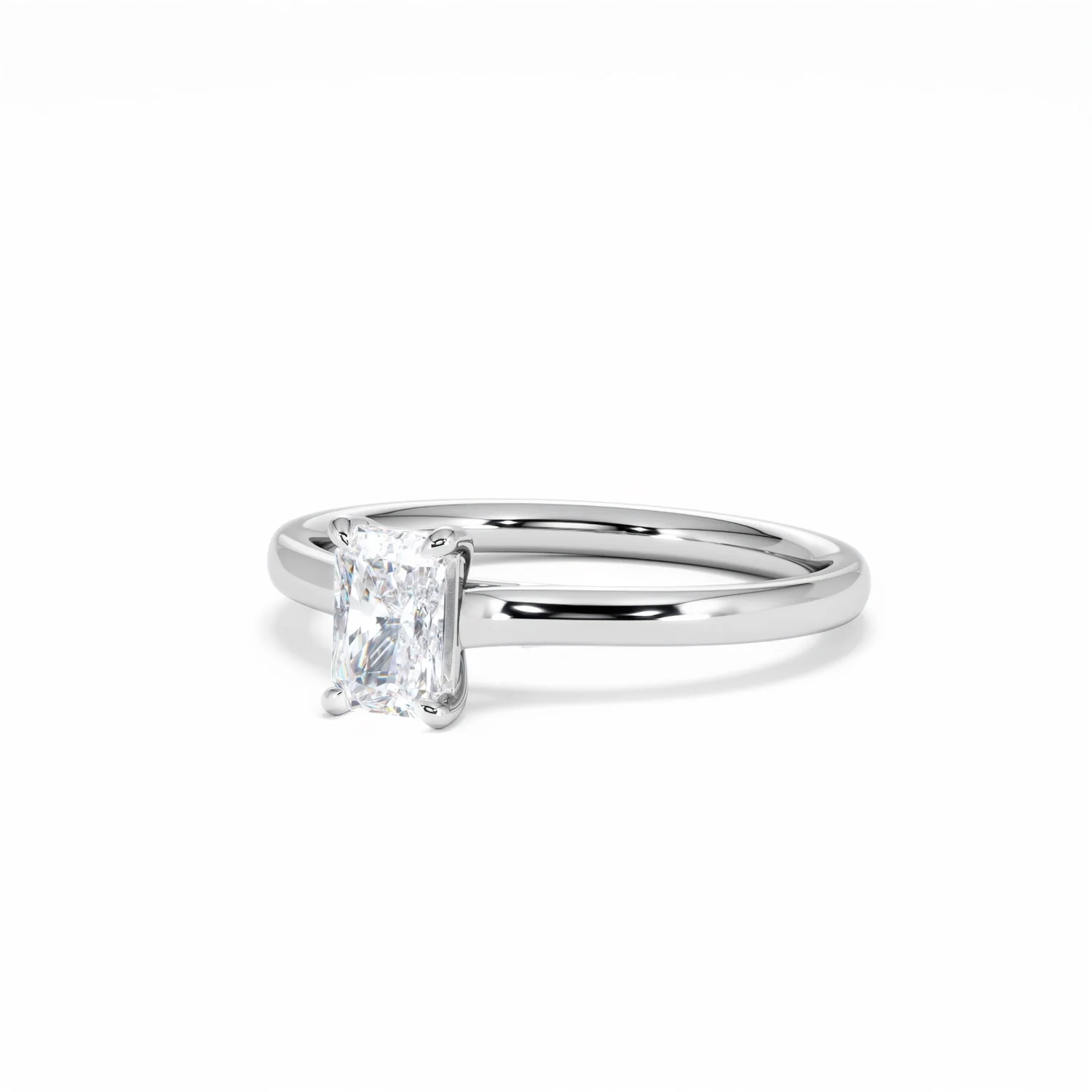 Amora Radiant 0.50ct Diamond Engagement Ring G/VS1 Set in 18K White Gold - Image 84