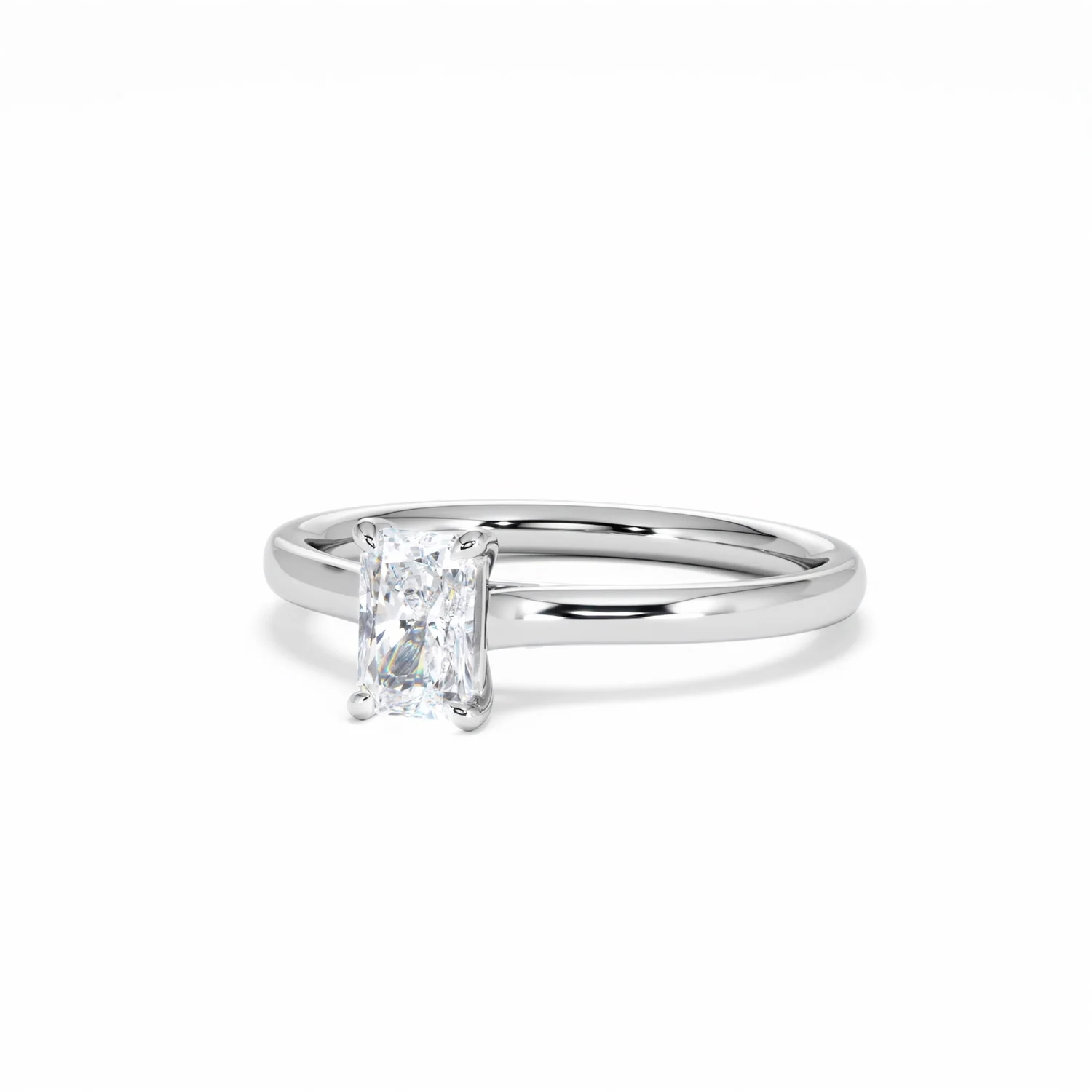 Amora Radiant 0.50ct Diamond Engagement Ring G/VS1 Set in 18K White Gold - Image 85