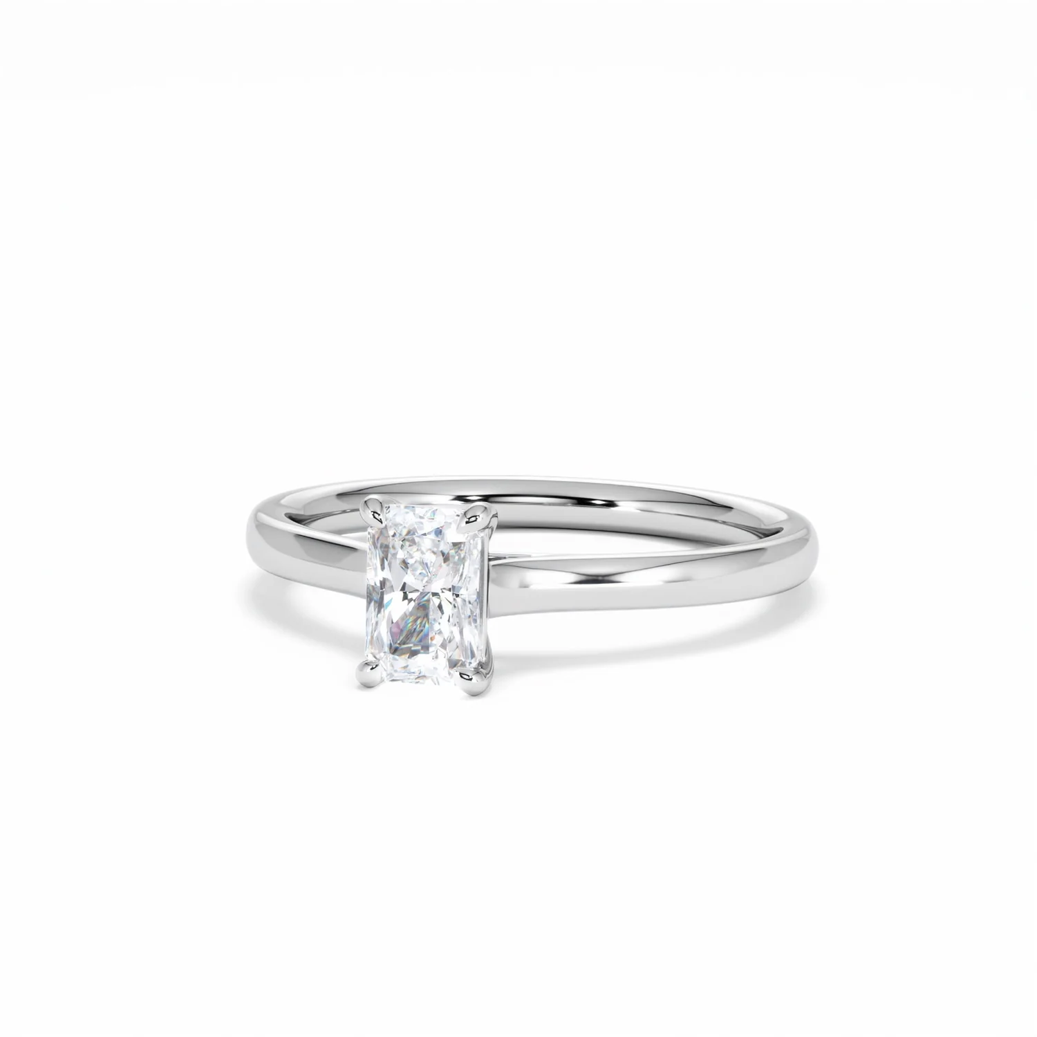 Amora Radiant 0.50ct Diamond Engagement Ring G/VS1 Set in 18K White Gold - Image 86