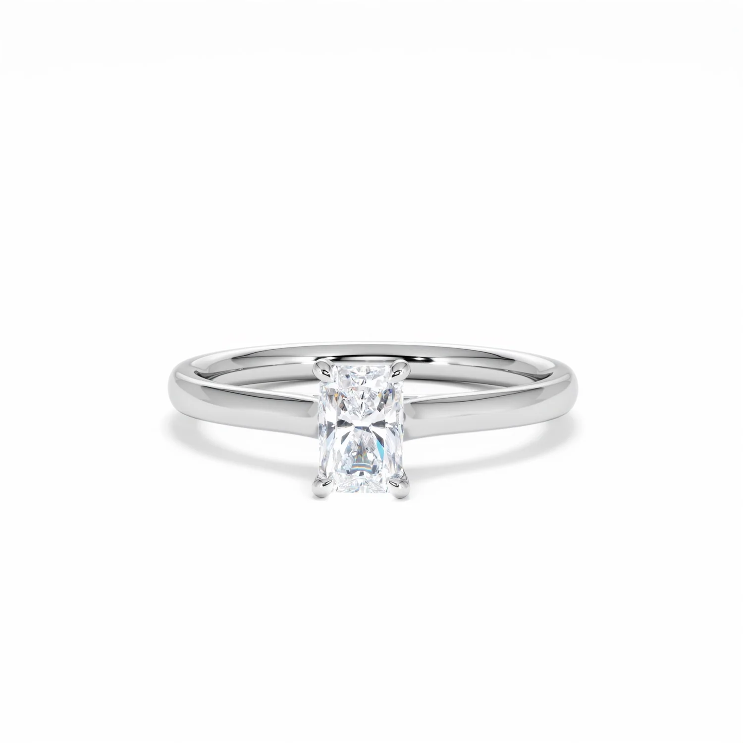 Amora Radiant 0.50ct Diamond Engagement Ring G/VS1 Set in Platinum - Image 89