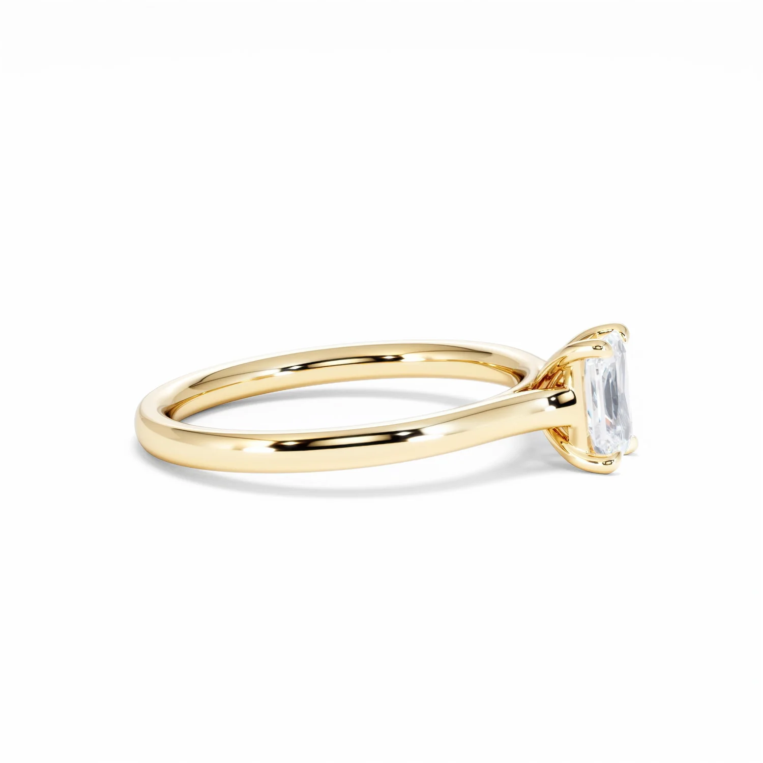 Amora Radiant 0.50ct Lab Diamond Engagement Ring F/VS1 Set in 18K Gold - Image 26